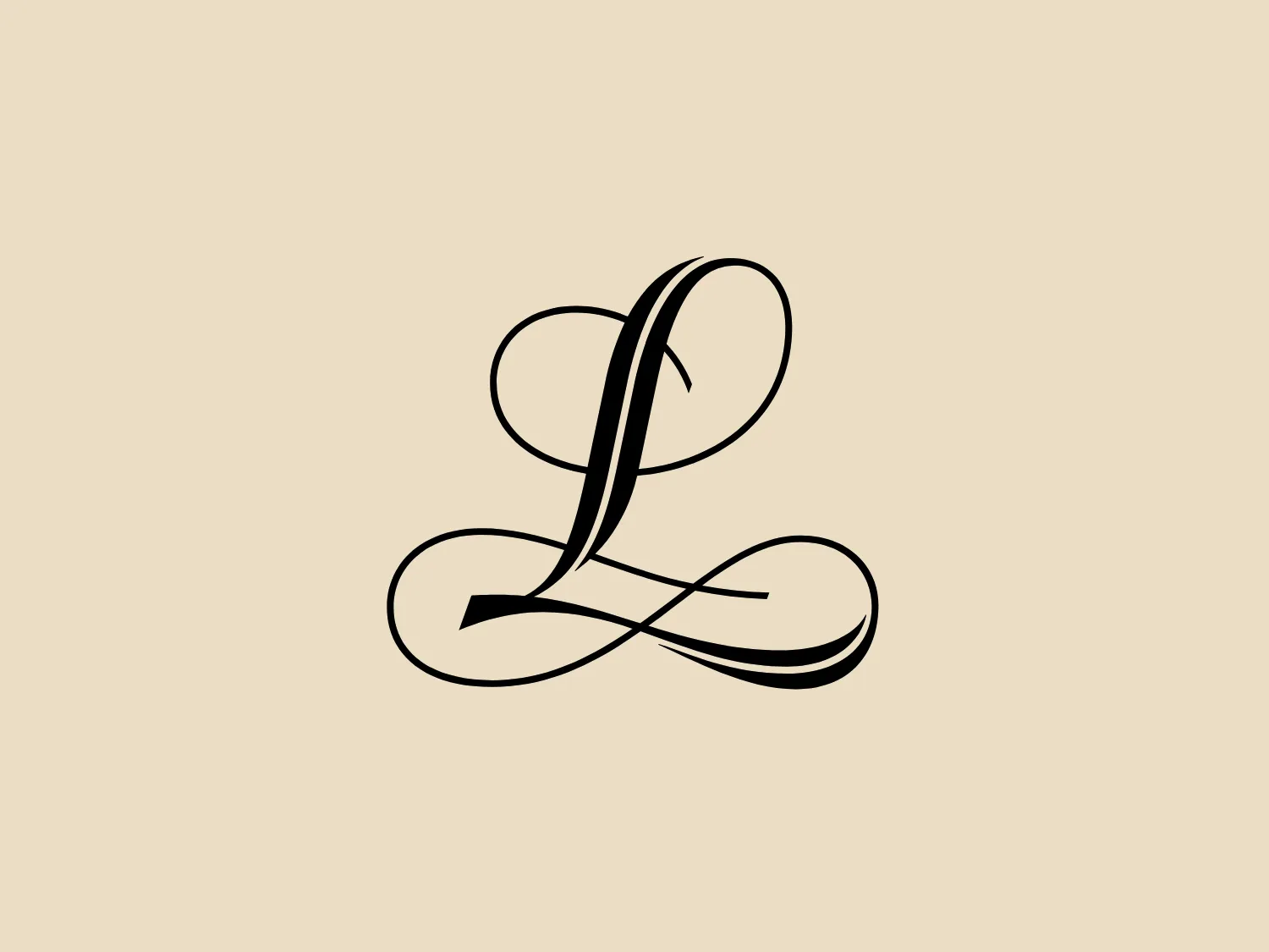 The Leela's logo presents an abstract, flowing design resembling an artistic interpretation of the letter "L." It features bold, black lines with elegant curves and twists, creating a sense of fluid motion. The intertwining curves suggest seamless continuity, conveying modernity and style with a minimalist approach that emphasizes fluidity and simplicity.