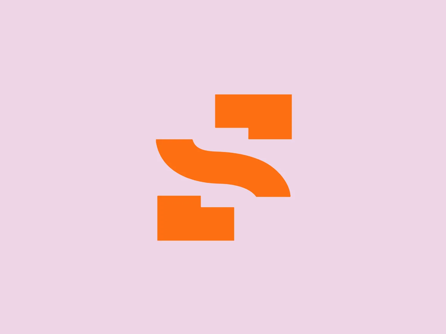 The Storia Lab logo showcases a stylized, abstract shape with three vibrant orange elements. The blocky, modern design features straight edges and sharp corners, with a central element curving like a flowing ribbon, enhancing the sense of movement and connecting the flanking blocks. Overall, the logo offers a bold and contemporary aesthetic, complemented by a playful twist provided by the curvature of the central figure.