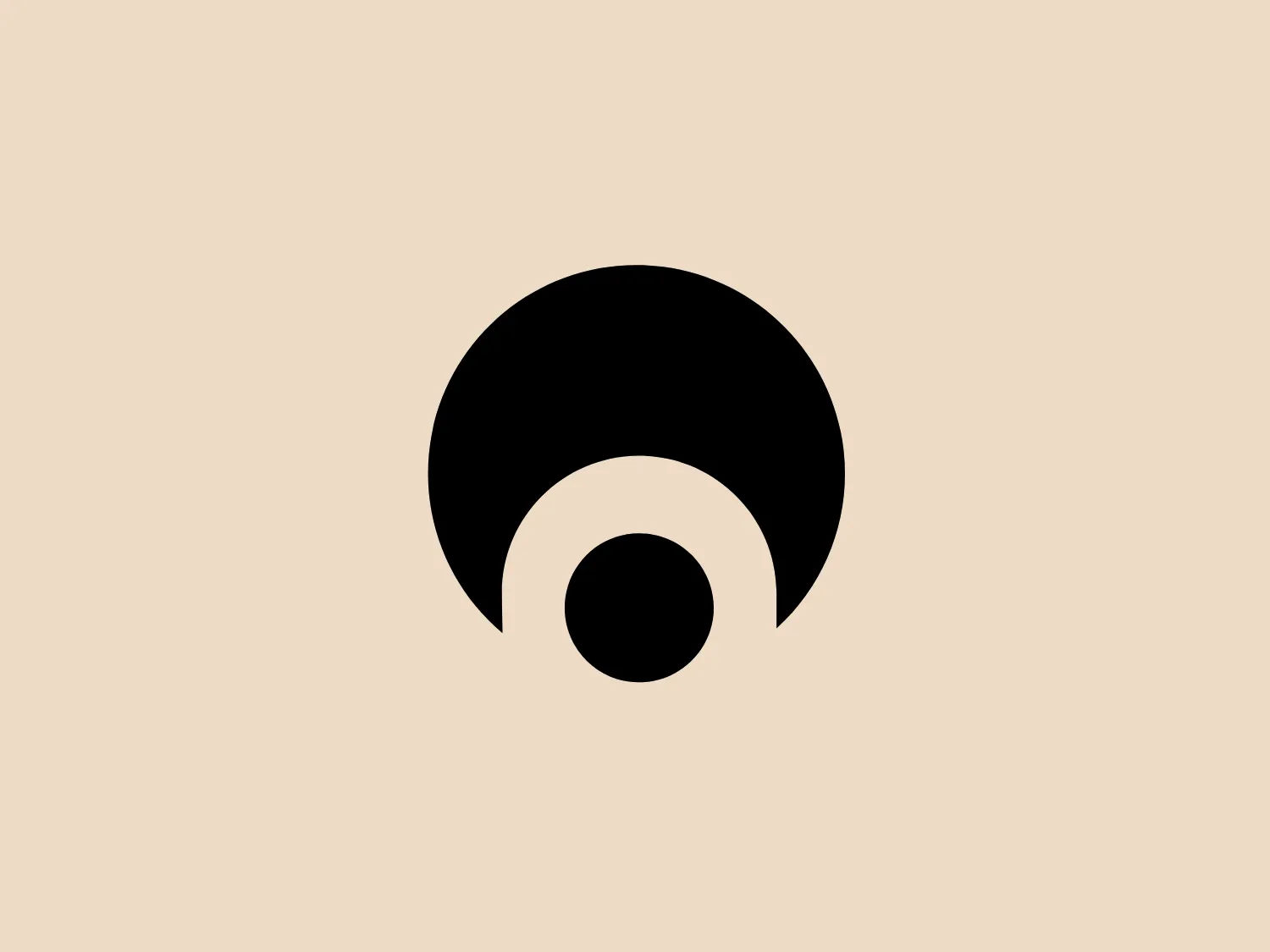 The Osiris Shoes logo is a simple and modern design featuring geometric shapes. It includes a large black semicircle balanced above a smaller white circle, with an even smaller black circle at its center. The minimalist aesthetics and use of negative space create a sense of harmony and balance. The monochromatic color scheme gives the logo a versatile and timeless feel. A soft and neutral background would complement the logo without overwhelming its design.