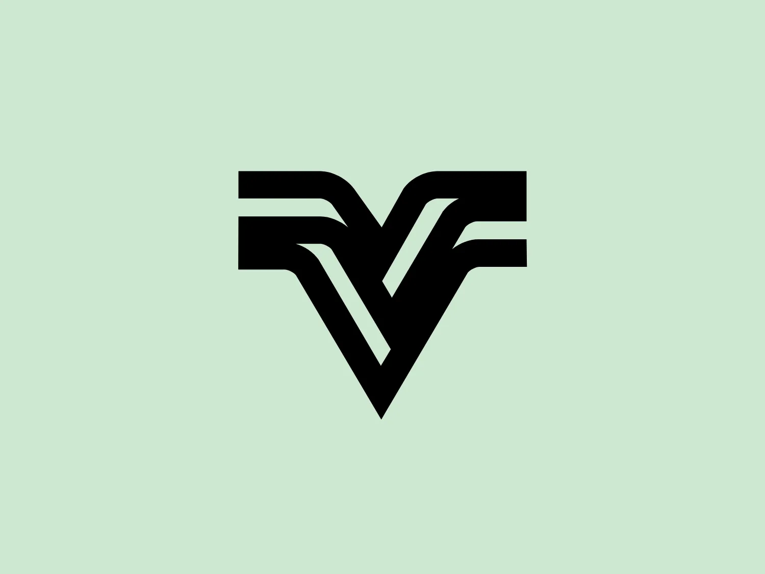 The Valmont logo is a bold, black, stylized letter "V" with sharp angles and a dynamic, wing-like flair on the right side that adds a sense of motion and progression. The design is modern and minimalist, utilizing negative space effectively to create an abstract yet recognizable shape. This logo is suitable for a contemporary brand seeking a strong and impactful visual identity.