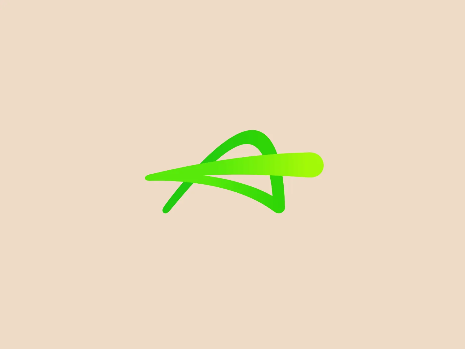 The Tennis Australia logo features a distinctive green abstract shape, reminiscent of a stylized letter 'A' with a dynamic swoosh. The design is modern and fluid, incorporating gradient shades of green for a three-dimensional effect. Darker green outlines add contrast and definition, elevating the overall visual impact. This sleek and futuristic design embodies innovation and forward-thinking, impeccably representing the brand.