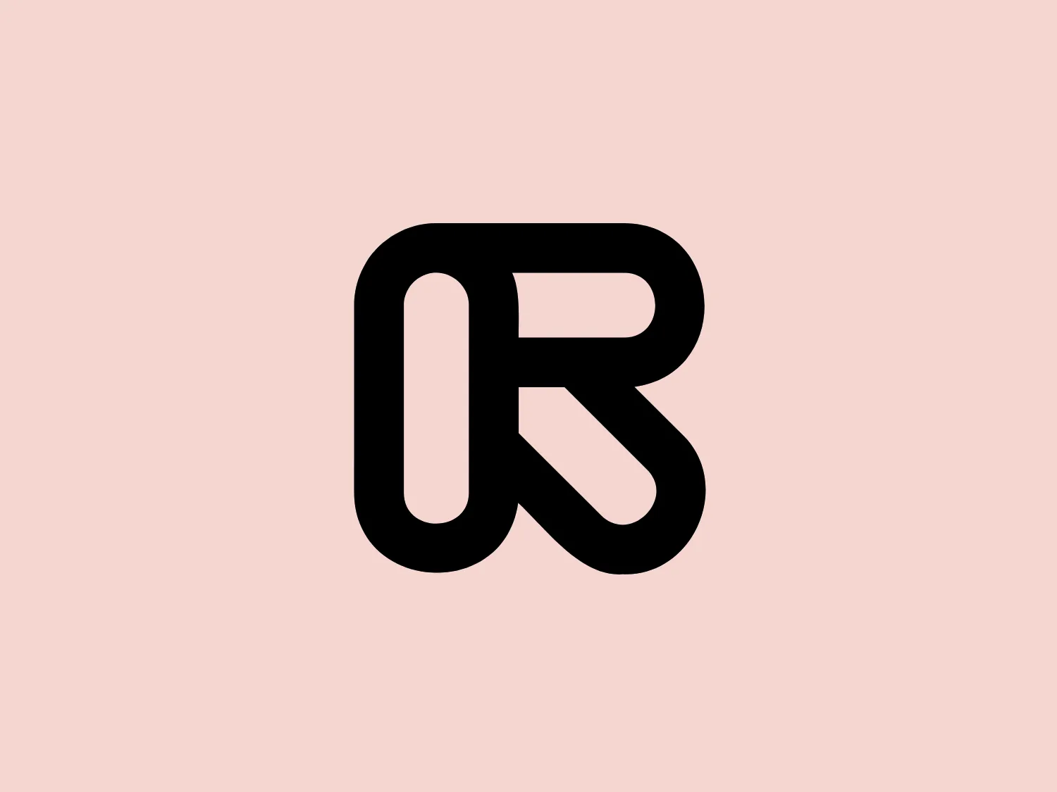 The Runway logo boasts a bold and modern design with two interconnected letters. The letters have rounded ends and seamlessly merge, creating a continuous loop effect. The shape is compact and symmetrical, making it visually striking and easy to recognize. Presented in solid black, the logo exudes boldness and simplicity. Its strong and concise design would be best complemented by a background that enhances its impact.