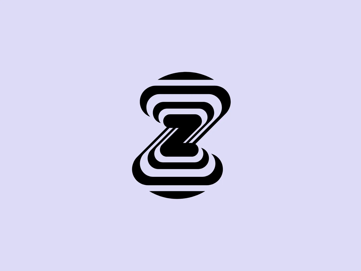 The Zebra Medical logo features a bold, abstract design that resembles an hourglass or perhaps a stylized number eight. It is composed of smooth, flowing lines that create a sense of symmetry and balance. The logo is primarily black, giving it a strong visual presence. The design aesthetics suggest dynamism and modernity, with the use of negative space adding an element of sophistication. The hourglass shape is composed of two mirrored elements, which could also be interpreted as two "S" shapes interlocking in the middle to form a continuous loop.