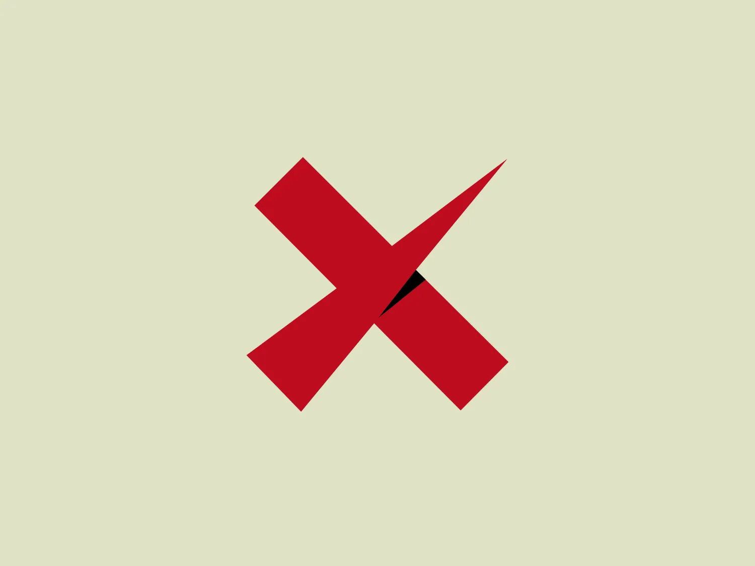 The Xaos Tools logo features a bold red X created by two overlapping angular shapes, with the left shape placed on top to convey a sense of depth. The design is modern, minimalistic, and clean, with no gradients or embellishments, giving it a contemporary look suitable for various branding purposes.