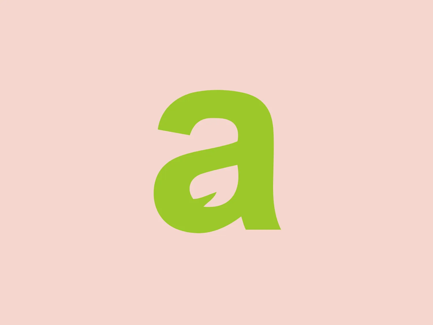 The Altagro logo is a modern, fluid design featuring a stylized lowercase letter 'a'. It is seamlessly formed with a bold, organic shape and a gentle curve on the top right that flows into a pointed tail at the end of the letter. The vibrant green color suggests growth, freshness, or an environmentally friendly theme. The minimalist and contemporary style conveys a sense of innovation and approachability.