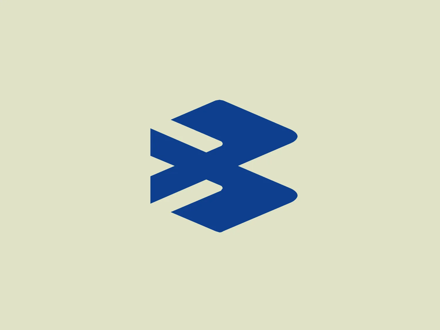 The logo of Bajaj features a stylized, abstract letter "E" created from overlapping geometric shapes. The three-dimensional appearance combines bold blue color to convey a professional and dynamic feel. The modern and minimalist design conveys movement and transformation, with the use of negative space enhancing the depth and complexity of the logo.