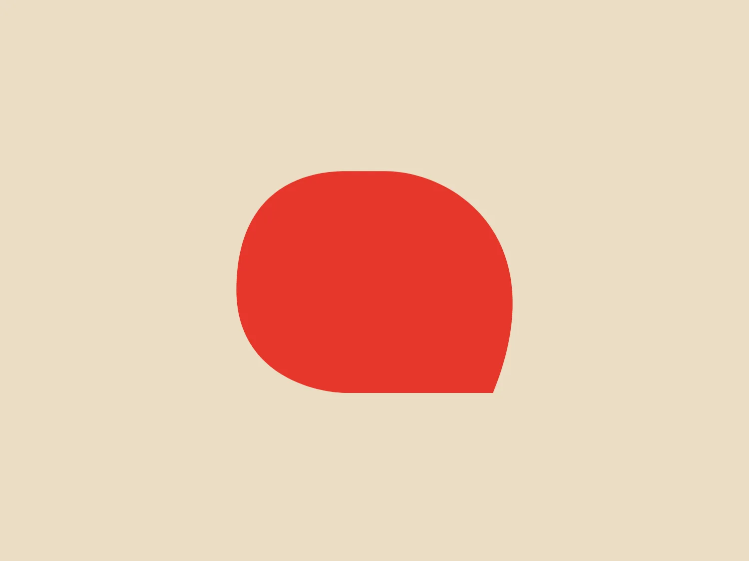 The Qwoted logo features a simplified, stylized image of a singular geometric shape resembling a circle with a flat base, giving it a dome-like appearance. The bold, flat red color without gradients or shading contributes to its modern and minimalist aesthetic. The clean lines and lack of additional elements or text suggest a focus on simplicity and immediacy in design, making it easily recognizable and potentially versatile for various applications. The absence of intricate details or embellishments supports a contemporary and potentially abstract brand identity.