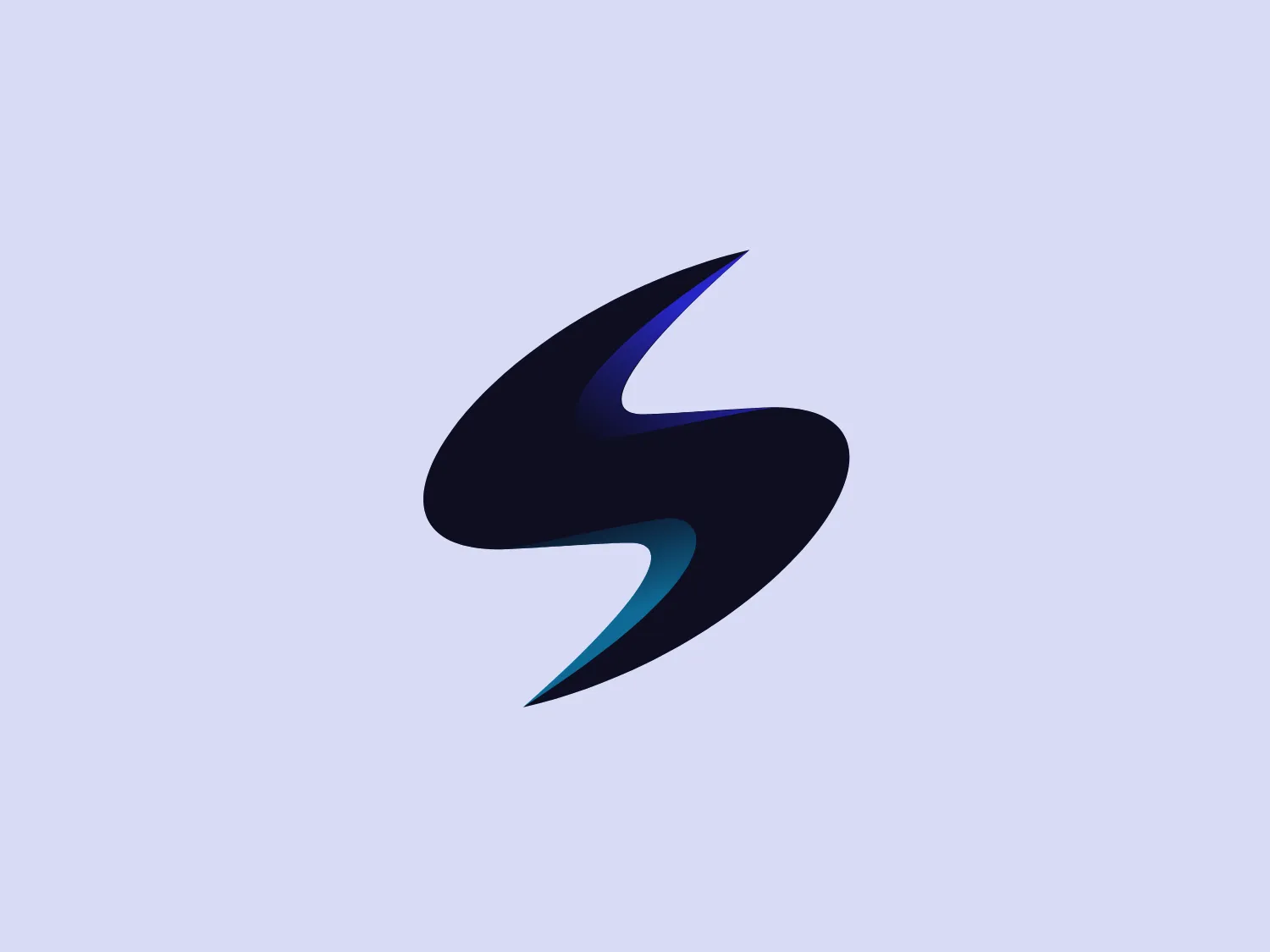 The Snap Labs logo is a stylized abstract shape with a dynamic, fluid appearance that suggests movement and agility. It features a dark blue primary color with a gradient effect transitioning to purplish and light blue accents, giving it depth and a modern, sleek look. The design is minimalistic yet bold, with its curved lines creating a sense of balance and forward momentum. The logo's design is versatile and could represent a variety of industries, including technology, sports, or a creative agency. It is both professional and contemporary, with a touch of sophistication due to the color palette and the smooth flow of its contours.
