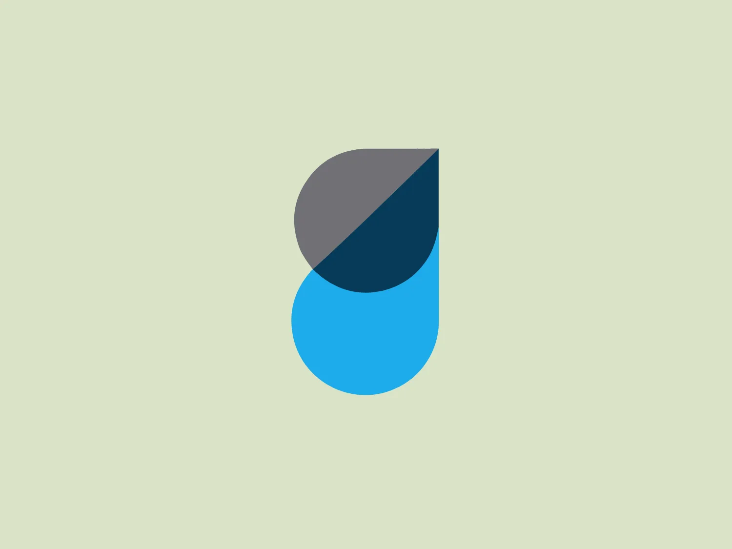 The logo for Goulds features a modern and minimalist design, with two overlapping droplet shapes symbolizing fluidity and motion. The top droplet is a dark grey, conveying a professional and serious nature, while the bottom droplet is a vibrant blue, representing trustworthiness and stability. The merging of the two elements forms a unified and dynamic mark, symbolizing liquidity, transformation, and innovation. The simplicity of the design allows for versatility across various platforms.