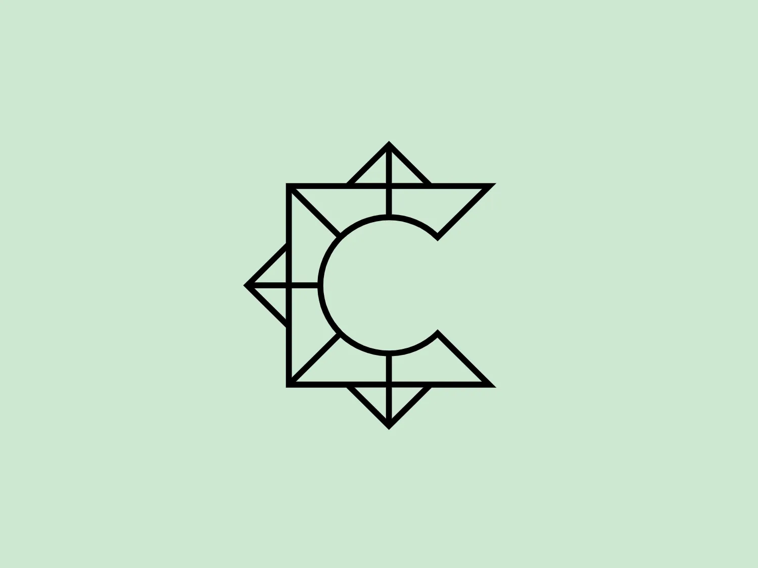 The logo for South Park Commons is a geometric design featuring a central circle surrounded by a series of straight lines and shapes forming a stylized sun or starburst pattern. The elements include triangles, squares, and additional lines, creating a sense of symmetry and balance. The monochromatic image uses a black outline on a plain white background, contributing to its modern and minimalist aesthetic. With its precise lines and angles, the logo exudes an architectural feel, suggesting its relevance to companies in the design or technology sectors.