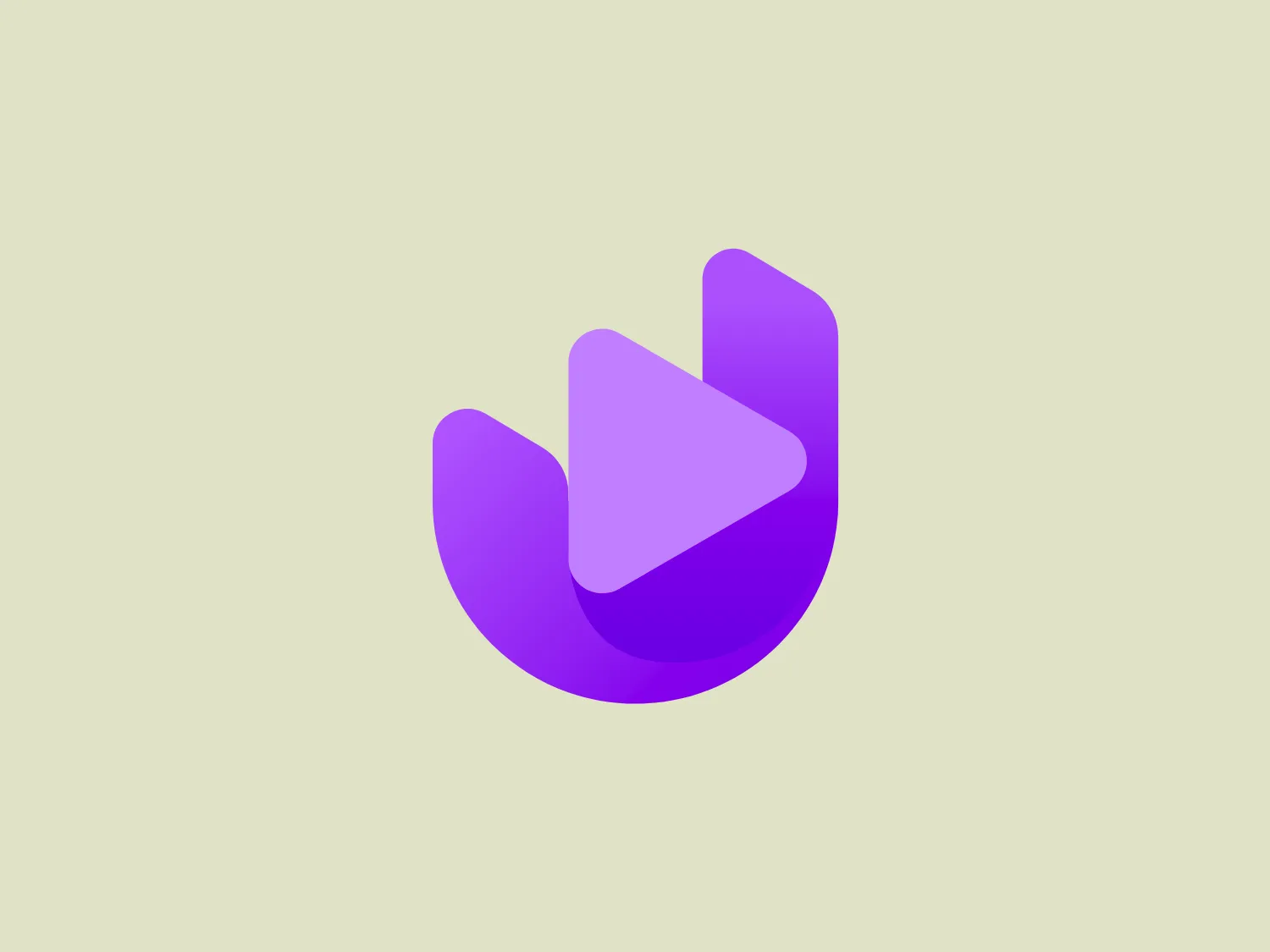 The Jobzmall logo features a stylized modern letter 'U' comprised of overlapping shapes that suggest motion or growth. It showcases a gradient of purple shades transitioning from a deep, rich purple at the base to a lighter, softer purple at the tips of the shapes. The design is sleek and dynamic, with the overlapping elements creating depth and a 3D effect. The minimalist approach with a limited color palette emphasizes its contemporary feel. Taking into account the purple hues of the Jobzmall logo, a light background that contrasts but does not compete would complement it well.