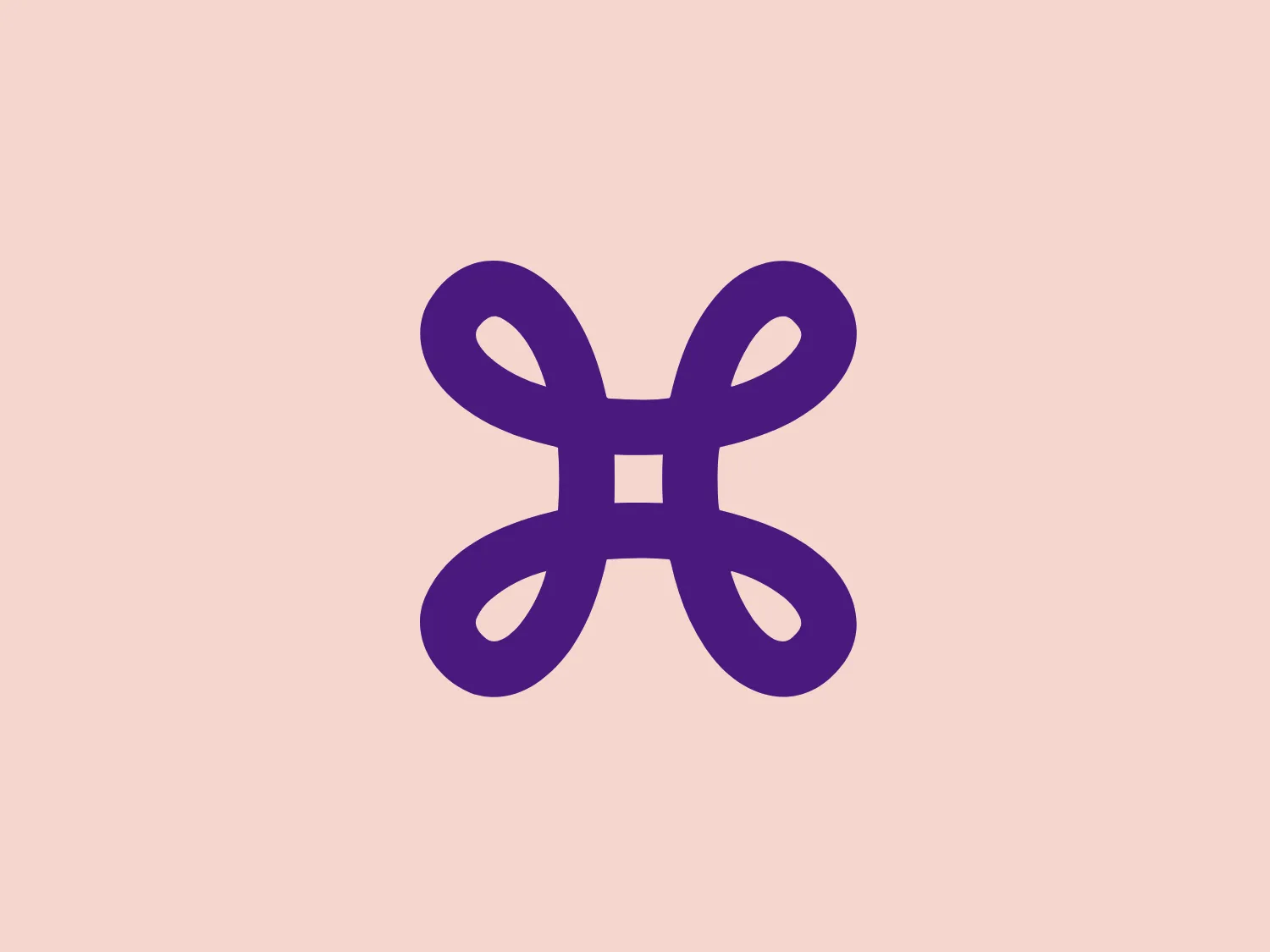The logo presented for Proximus is a stylized, symmetric icon that resembles a combination of the letter "X" and an infinity symbol. It consists of smooth curves and loops, with the ends of the "X" shape thickening into rounded terminations, creating a sense of continuous movement or looping. The logo's color is a shade of deep purple, which adds a feel of sophistication and modernity. An interesting feature is the illusion of interweaving paths that could symbolize connection or interaction. The overall design aesthetic is minimalistic, clean, and would suit a contemporary brand or technology company.