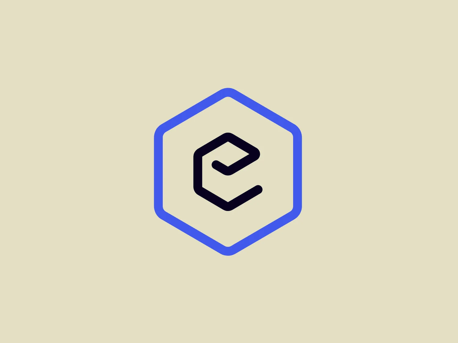 The EPOM logo features a stylized letter "C" in a sophisticated, minimalistic font, situated inside a double-lined hexagon. The letter itself is dark blue, creating a strong contrast against the white background within the hexagon. The outer line of the hexagon is a lighter shade of blue, while the inner line is darker, matching the "C". The combination of geometric shapes and the contrast between the blues gives the logo a modern and sleek appearance. This design would pair well with a subtle background to maintain its clean and professional look.