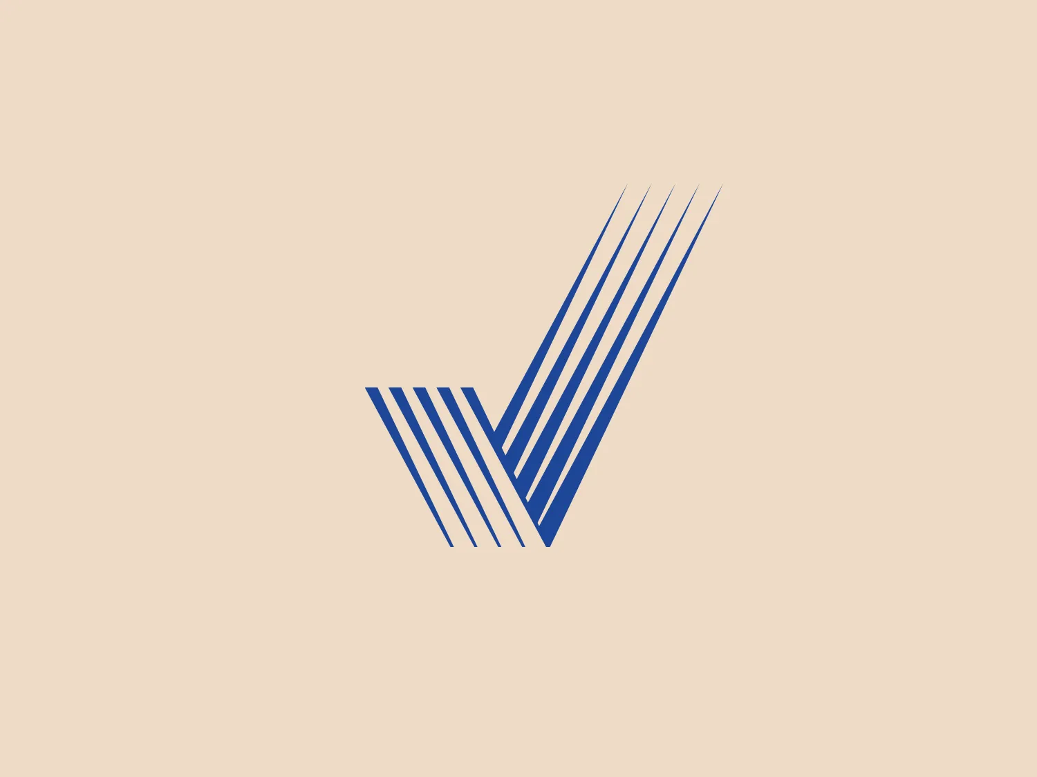 The Veristream logo features a stylized checkmark composed of multiple lines in varying shades of blue, creating a sense of depth and movement. The lines decrease in length from the base to the tip of the checkmark, giving the impression of speed and dynamism. The design is sleek and modern with a minimalist approach, and clean lines that imply precision and efficiency. A subtle and neutral background is suggested to enhance visibility while maintaining a professional and clean aesthetic.