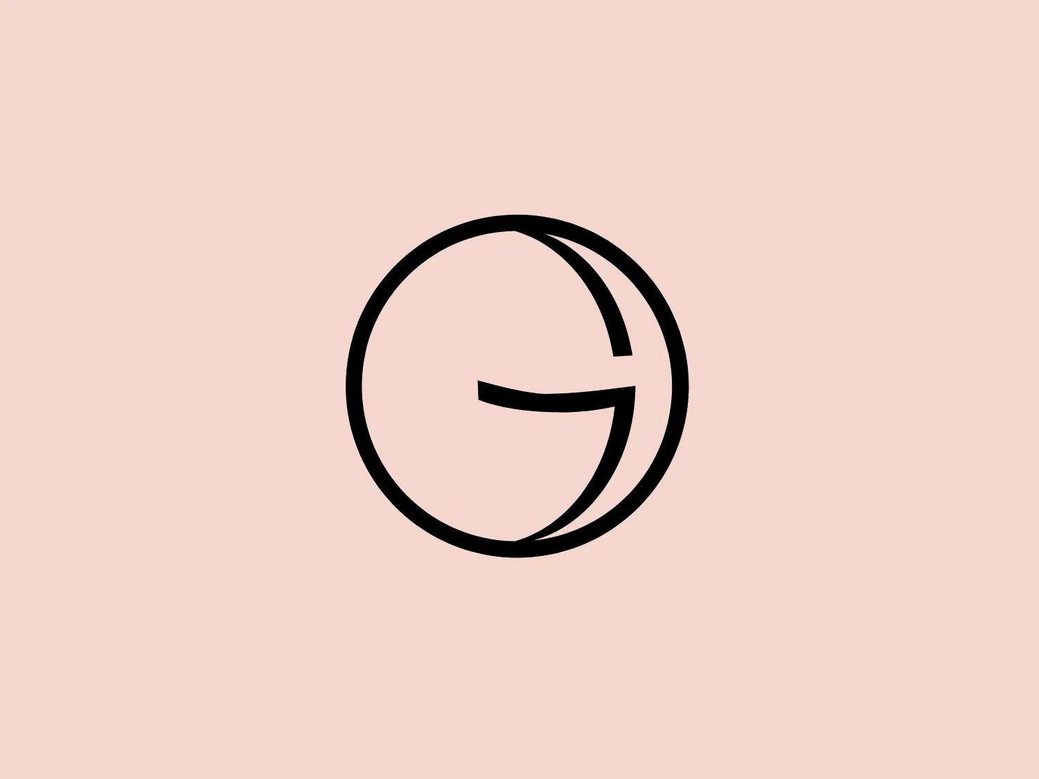 The Geffen Records logo showcases a minimalist and modern design, featuring a stylized letter "G" within a circle. The letter "G" is creatively cut, giving the appearance of being both embedded within and protruding from the circle. The design is thin and consistent in line weight, and the overall aesthetic is sleek and contemporary. The logo is presented purely in black against a white background.