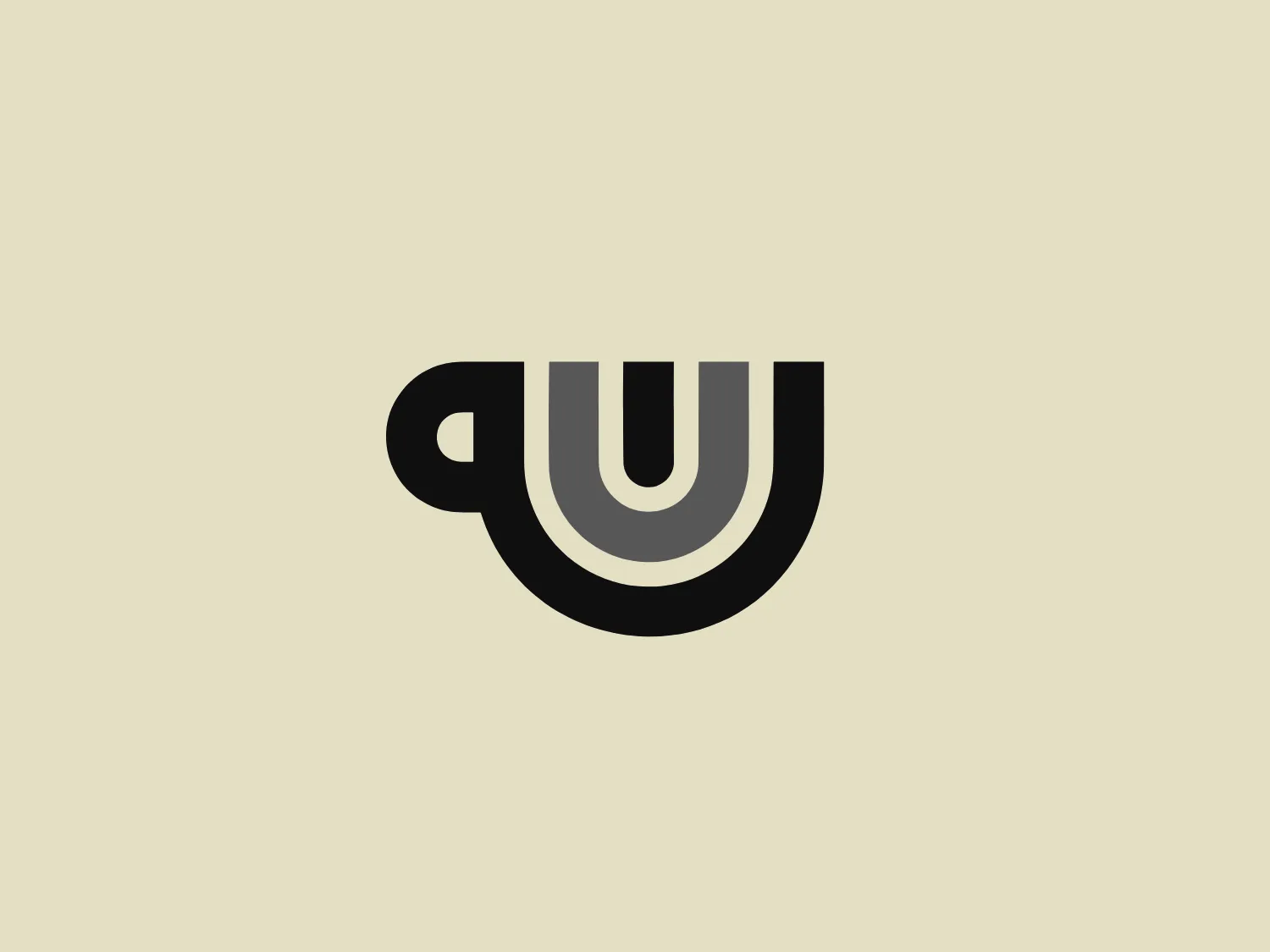 The Urbane Coffee logo showcases a stylized cup or mug viewed from the top, with the letter 'U' seamlessly integrated into its design. The main shape resembles a 'U' or a horseshoe, drawn with smooth, symmetrical curves. The color palette includes dark brown, mint green, and a lighter shade of green, creating a modern and clean aesthetic. The bold dark outline contrasts with the soft green tones, accentuating the iconic shape and lending an organic, comforting feel. The logo strikes a balance between simplicity and a creative twist, embodying a contemporary look while remaining approachable.