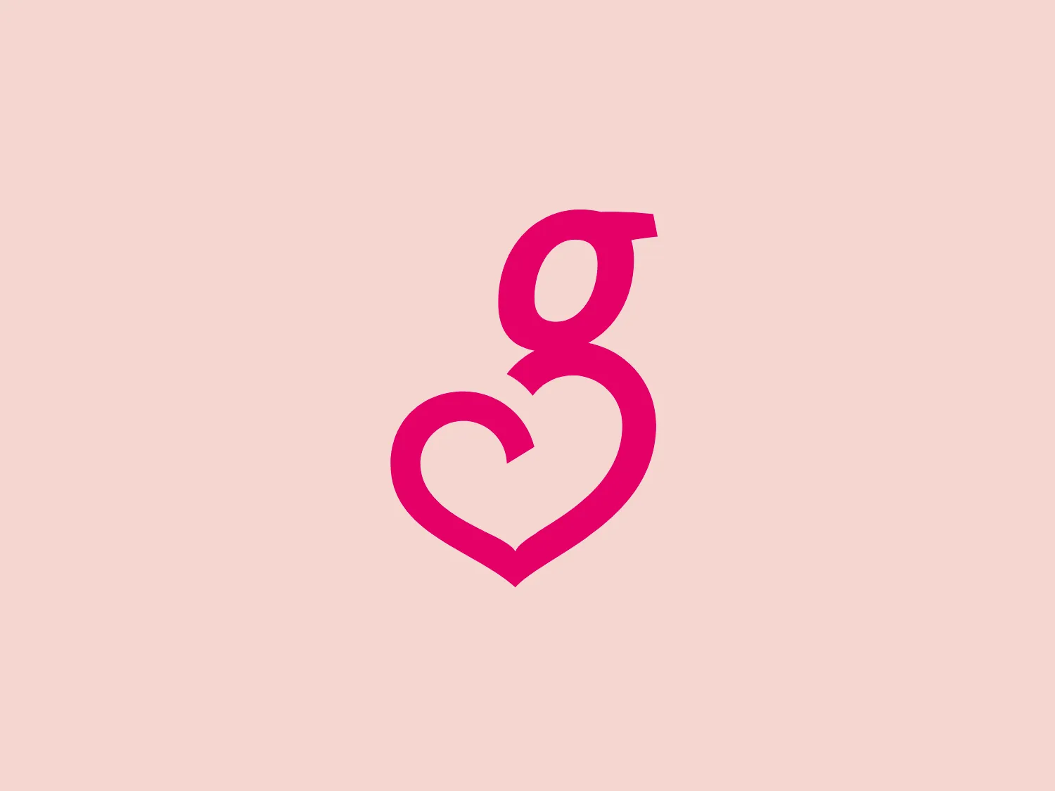 The BR Schlager logo features a stylized combination of the number '8' and a heart shape. The structure of the number '8' seems to be modified to flow seamlessly into the form of a heart, representing possibly love or passion within a cycle or infinite continuity. The design is minimalistic and uses a bold pink hue, evoking a sense of playfulness and warmth. The curves are smooth and create a sense of connectivity and unity. Considering the simplicity and color of the BR Schlager logo, a subtle background would complement it well.