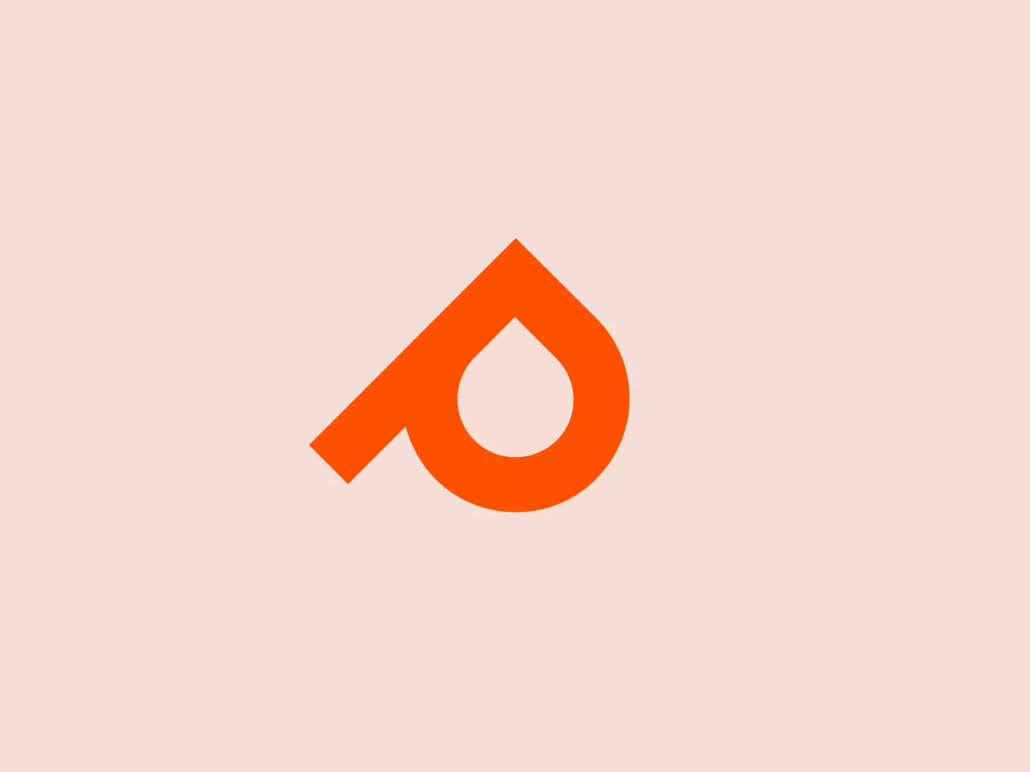 The Printastic logo features a stylized, abstract design with a vivid orange color. Resembling a flame or a drop of liquid, its smooth curves and sharp point suggest dynamism and energy. The right side extends outwards forming a pointed tip, while the inner shape curves inward, giving the impression of a natural, organic object with a contemporary twist. Its bold, singular color usage creates a strong visual impact, making it stand out. This logo would likely be effective for a brand looking to convey innovation, vibrancy, or fluidity.