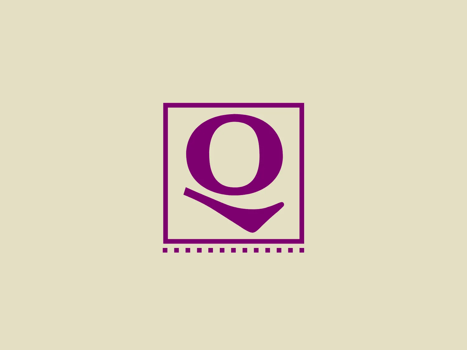 The Quálitas logo is a stylized representation of the letter 'Q' enclosed in a square with rounded corners. The 'Q' is thick and bold with a tail at the bottom right that extends beyond the square. Below the square, there is a line of eight small squares, possibly signifying digital or technological aspects. The logo is a vivid shade of purple, evoking creativity and wisdom. The design is simple, modern, and clean, and would benefit from a background that provides contrast while maintaining a soft and complementary aesthetic.