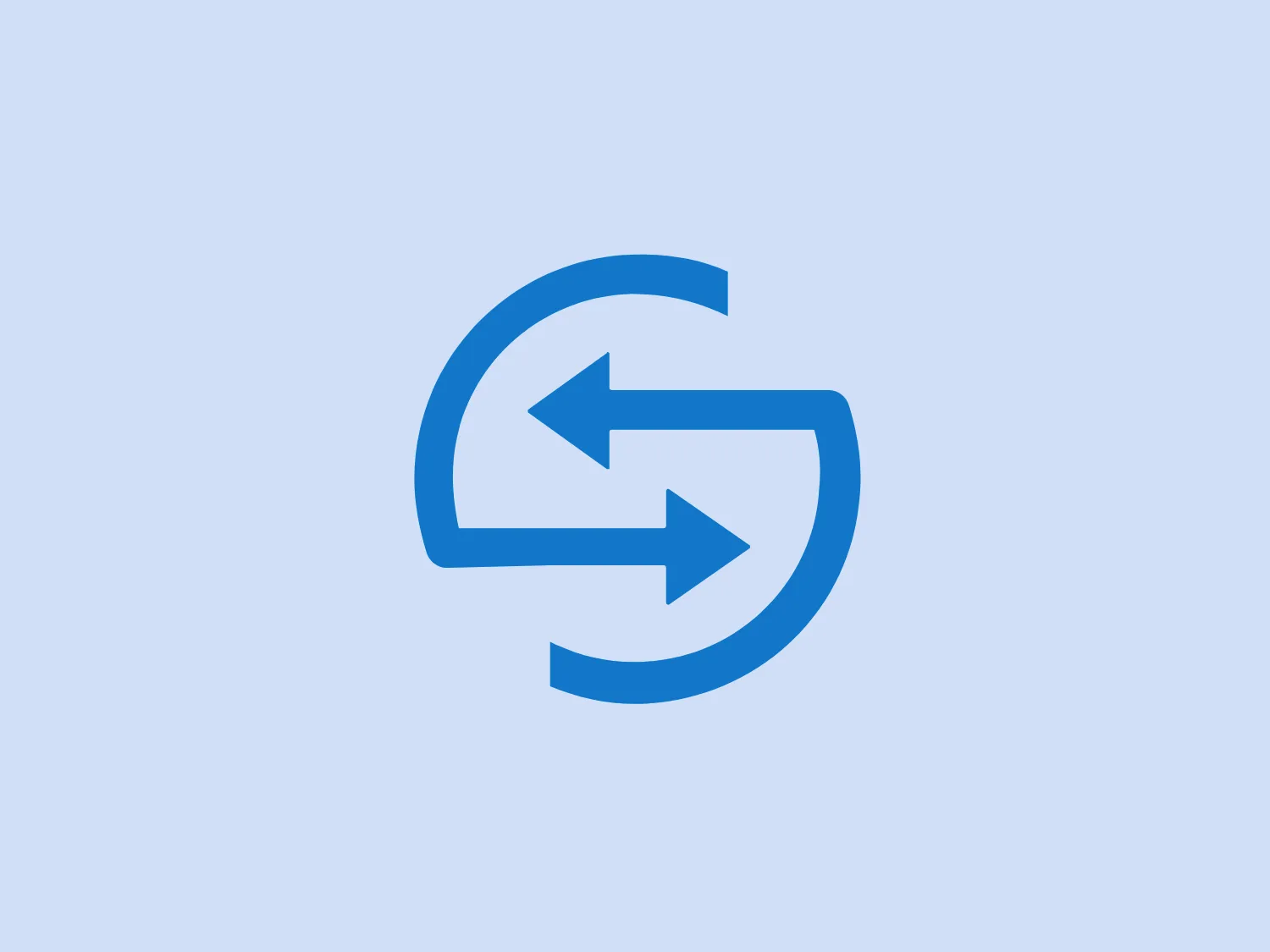 The image showcases the Solidatus logo, featuring two arrows forming a circular motion, suggesting a sense of rotation or cycle. The arrows are bold, with one pointing to the right and the other to the left, conveying a dynamic and balanced design. The seamless connection between the arrows signifies integration or an ongoing process. The vibrant shade of blue exudes professionalism and trustworthiness, while the simplicity and clarity of the design make it versatile and easily recognizable.