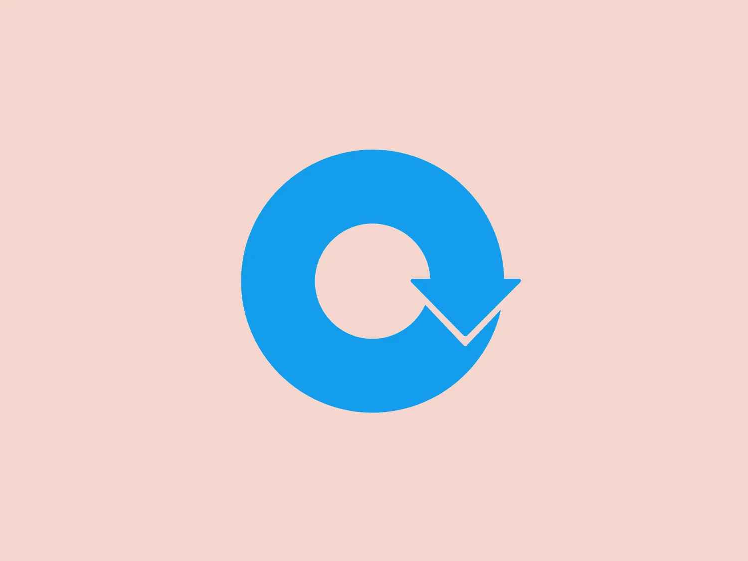 The image shows a simplistic and modern logo composed of a bright blue circle with a portion cut out to create a negative space that mimics the shape of a circular arrow pointing clockwise. Inside the arrow's head, a small checkmark is present, suggesting a sense of completion or approval. The arrow represents motion or progress, while the checkmark conveys achievement or selection. This design by 360info is clear, direct, and would likely be associated with themes of efficiency, progression, or confirmation. The use of a single color keeps the design clean and versatile.