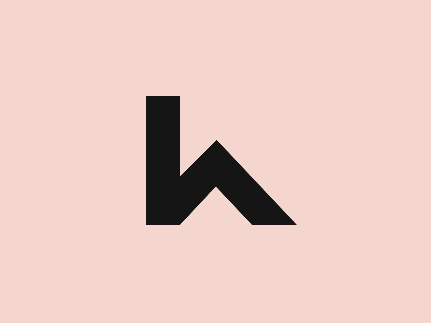 The logo appears to be an abstract design composed of geometric shapes forming a stylized letter "N" for Hakuto. It features two right-angled triangles sharing a common base, arranged in such a way that they create an upward and angular motion, resembling peaks or an arrow pointing upwards. The color of the logo is a bold red, which gives it a strong and energetic presence. The design is modern, minimalistic, and clean, with no additional embellishments or text, drawing the focus to the shape and color of the symbol.