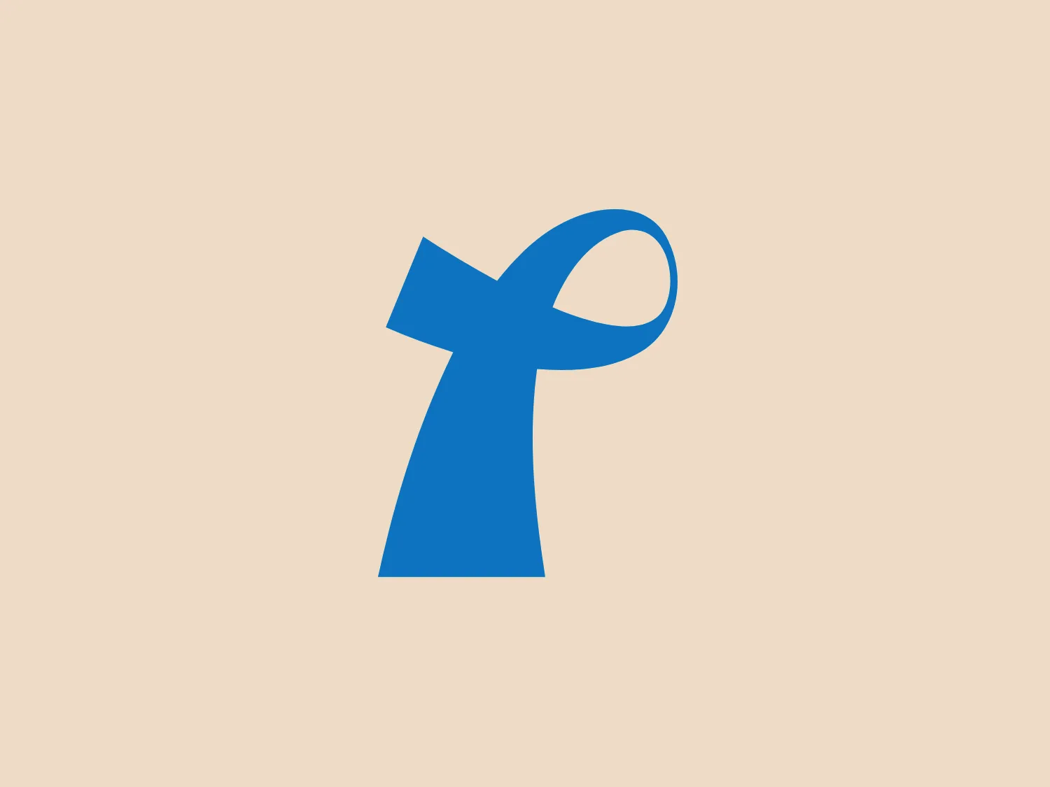 The logo for PCFA portrays a stylized, abstract figure resembling a lowercase "t" with a twist. It has a modern and bold appearance, with the main body featuring a combination of straight lines and a smooth curve at the top right. The overall shape conveys a dynamic orientation and sense of movement. The design is showcased in a solid, vivid blue color, standing out due to its brightness and saturation. The clean, minimalist aesthetic, devoid of additional colors or gradients, portrays simplicity and vibrancy, conveying a sense of innovation and energy.