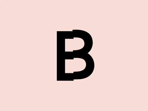 What catches our eye is the bold and modern "B" in the Bergama Tiyatro Festivali logo, with its clean lines and sharp angles exuding stability and simplicity.