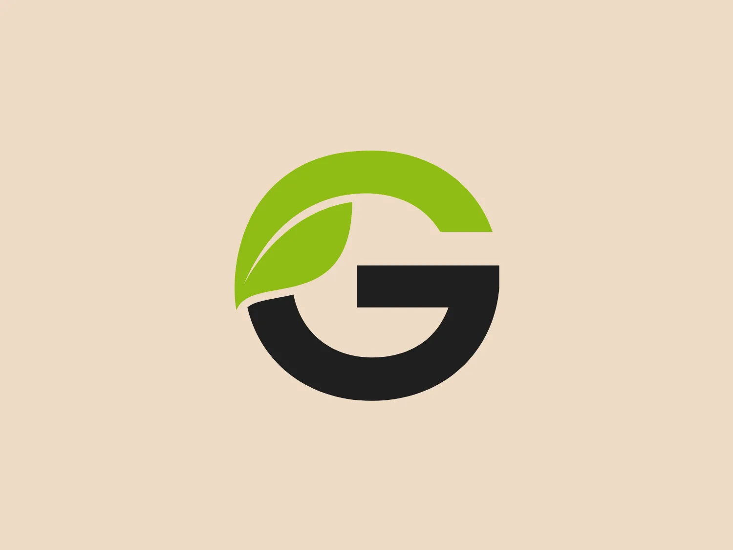 The logo in the image for Walk on Green features a circle partially formed by a stylized green leaf on the top section, with the leaf's tip pointing to the right. Within this circle is a bold, uppercase letter 'G' in black, designed with a modern sans-serif font, giving it a clean and contemporary look. The combination of the green leaf with the black letter suggests themes of growth, eco-friendliness, or sustainability.