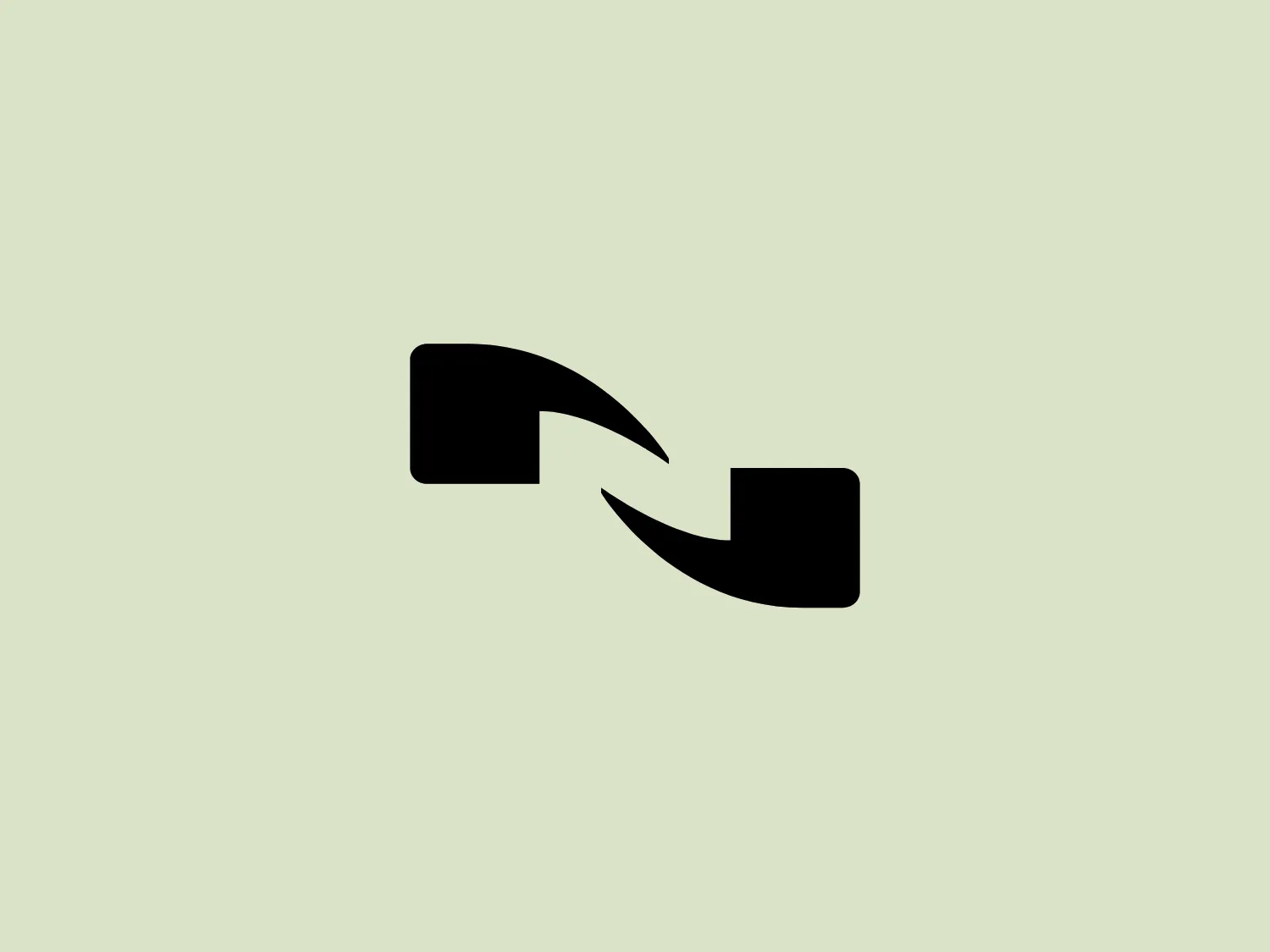 The Nuance Communications logo presents a minimalist abstract design with two bold black shapes resembling geometric arrows or chevrons pointed toward each other. The larger left shape serves as the main element, while the slightly smaller right shape complements it, creating a dynamic and engaging effect. Against a white background, the solid black design stands out with high contrast. The logo's clean lines and absence of additional embellishments contribute to its modern and professional appearance.
