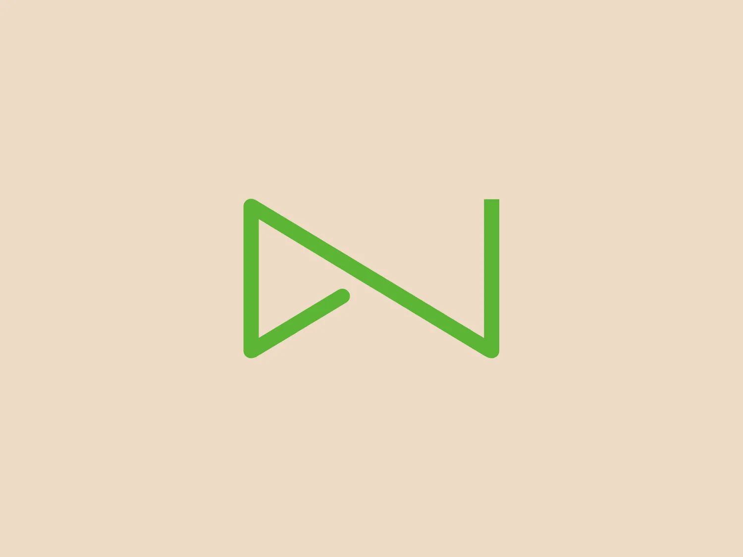 The Neopost logo features a modern, minimalist design of two geometric shapes—a triangle and a line—arranged to form an abstract letter 'N'. The clean, sharp edges convey precision and efficiency. Its bright lime green color pops against a white background, giving it an energetic and fresh feel. The simplicity and boldness of the design make it versatile and scalable for various applications.