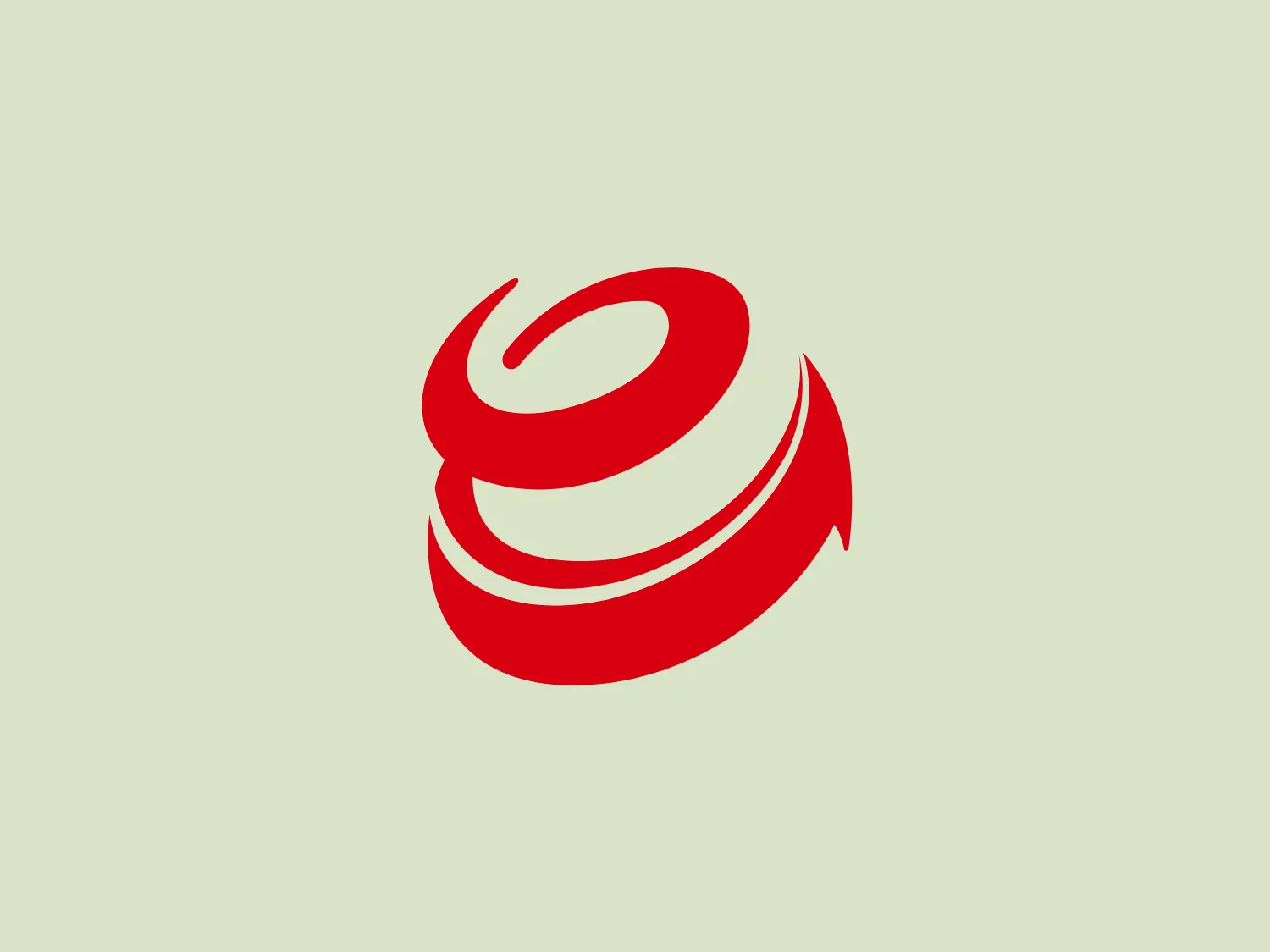 The Energa logo features a bold, stylized design composed of three cohesive swirl-like shapes, creating a dynamic mark resembling a whirl or vortex. Its vivid red color evokes energy, passion, and action, while the sleek and modern design reflects agility and fluidity. The smooth edges and interplay between positive and negative space suggest connectivity or a cycle of movement. The absence of additional elements keeps the focus entirely on the abstract, spiral form.
