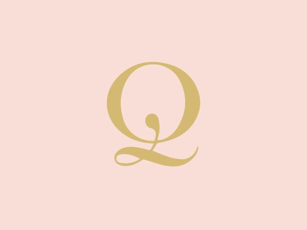 The Quarry Park Law logo consists of a stylized letter 'Q' created with a minimalist approach, featuring a single, continuous line with a looping tail for added elegance. The clever use of negative space within the loop conveys sophistication and simplicity. The logo is presented in a muted gold color, evoking a sense of luxury and premium quality. The overall aesthetic is sleek and modern, with a touch of upscale branding, and its smooth curves and fluidity make it versatile for various applications.