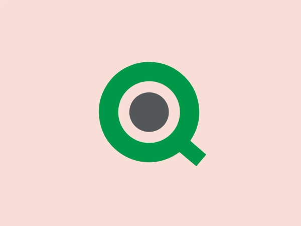 The logo presented is a minimalist design that features a bold, green capital letter “Q” with a protruding small arm at its bottom right. Inside the “Q” is a large white circle slightly off-center towards the upper right, encasing a smaller dark gray or black dot in its center, creating a visual similarity to an eye or a target. The Qlik logo has a modern and clean look with its contrasting colors and simple geometric shapes. It conveys a sense of focus and precision.