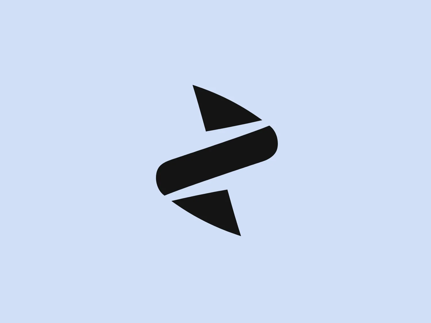 The Zeta Energy logo is a stylized, abstract image resembling a dynamic, forward-moving arrow. Composed of solid geometric shapes and featuring a dark navy blue color, it exudes professionalism and modernity. The design comprises a central parallelogram in motion, with its right side extending into two pointed arrowheads, suggesting direction, speed, and precision. The clean lines and sharp angles contribute to the logo’s sleek and contemporary aesthetic.