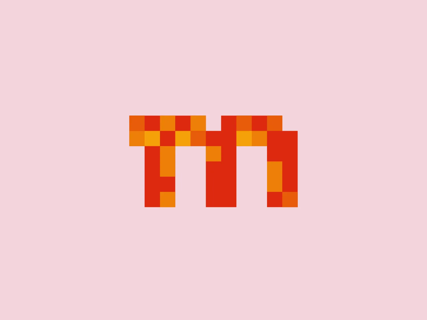 The Messe Düsseldorf logo features a pixelated 'M' design with a gradient of yellow, orange, and red colors, exuding energy and dynamism. The mosaic pattern of pixels lends a nod to digital or retro gaming themes, adding a touch of nostalgia or technological flair. The bold and symmetrical 'M' shape ensures easy recognition.