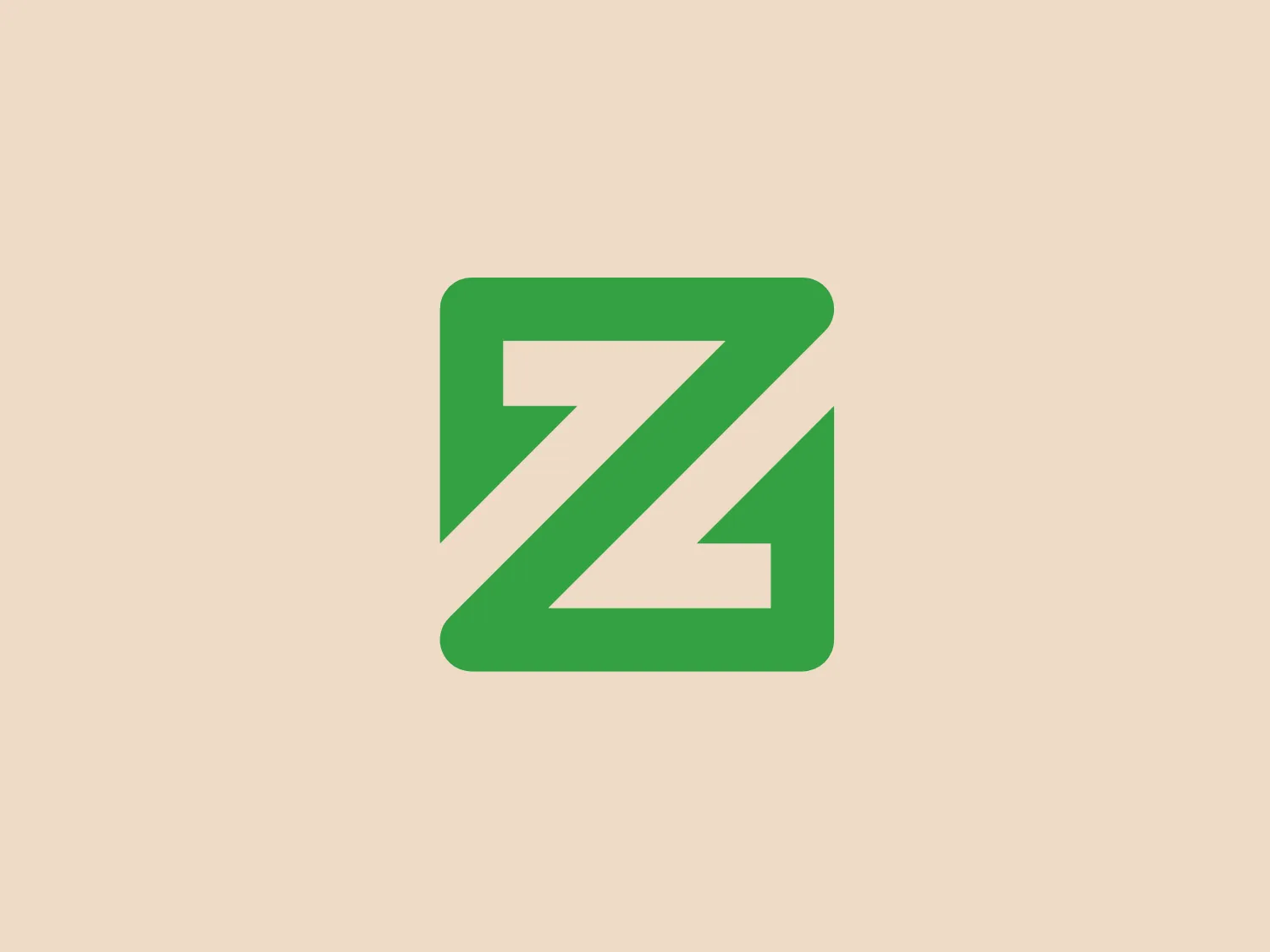 The logo for Zcoin features a stylized letter "Z" enclosed within a square shape. The "Z" is depicted with bold, angular lines to add a dynamic and modern feel. The vibrant green color conveys growth, freshness, and eco-friendliness. The angular cut of the "Z" suggests movement or transformation, while the clean and contemporary design aesthetic would stand out well in digital or print media.