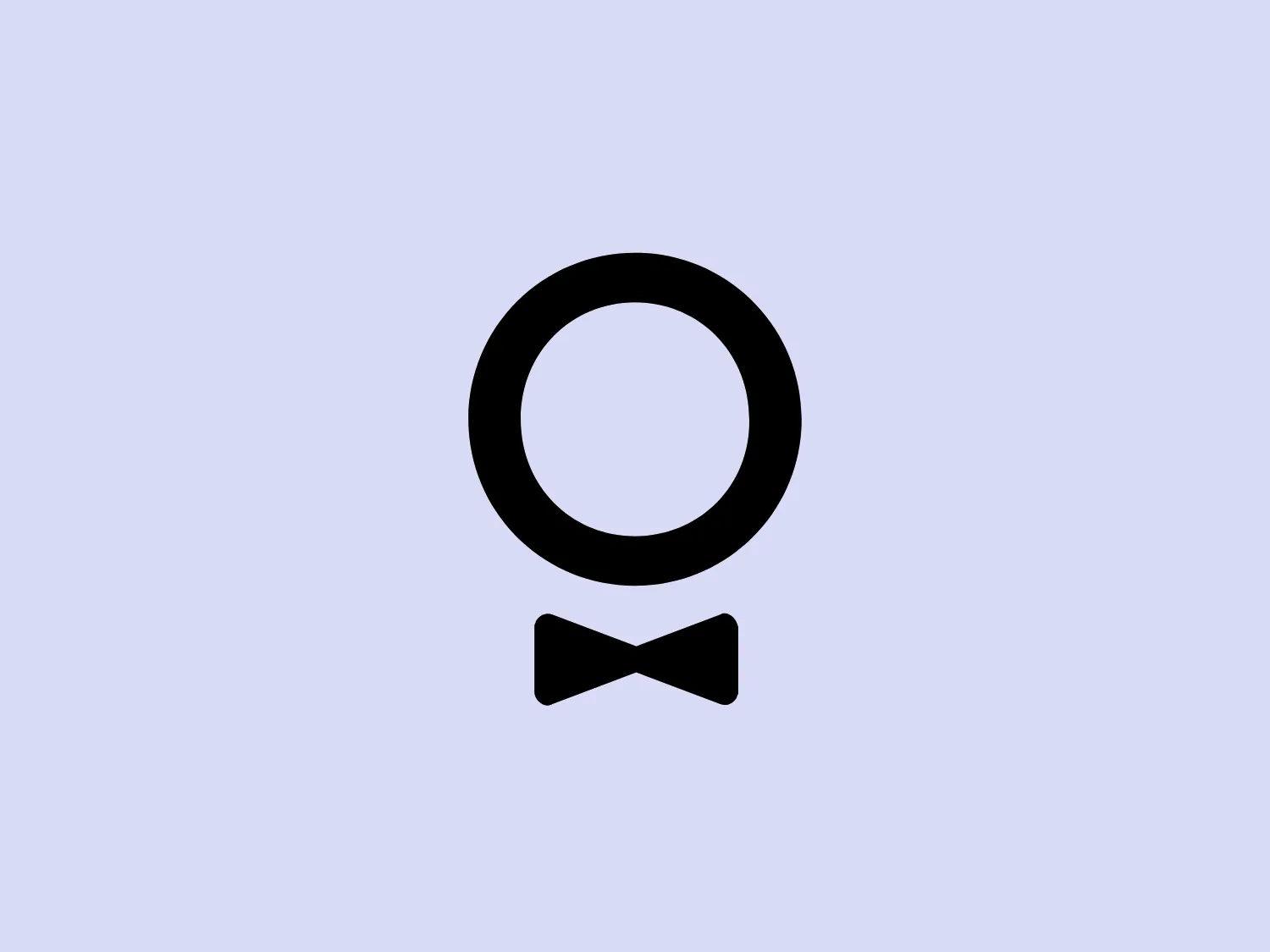 The logo features a bold black circle on top with a solid black bowtie shape underneath, embodying a minimalistic and sophisticated aesthetic. This design exudes elegance through its simplicity, tapping into classic iconography associated with formality—a gentleman's attire. The use of stark black against a white background promises a strong visual contrast, making the emblem instantly recognizable and potentially versatile for various applications. Its geometric shapes are a nod to modern design principles, embracing both balance and symmetry.