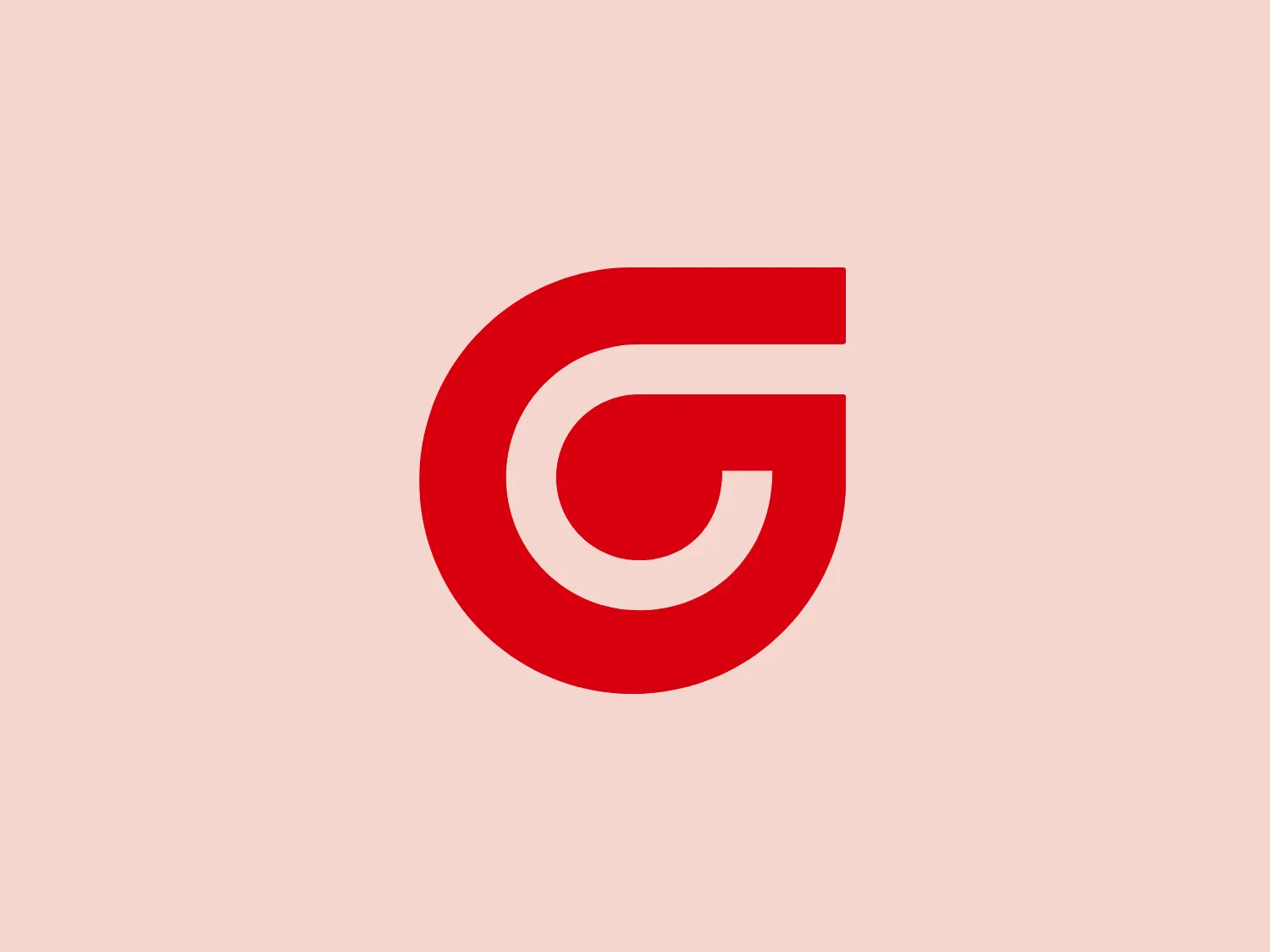 The Ganter Norm logo features a bold, red stylized letter "G" with a modern and minimalist design. The "G" has a cut in the upper right side, creating a sense of open space, and the curves are smooth and continuous, giving it a sleek and contemporary look. The main color of the logo is a vibrant red, which signifies energy, passion, and action. The logo conveys a sense of dynamism and modernity, ideal for a brand looking to stand out with a strong identity.