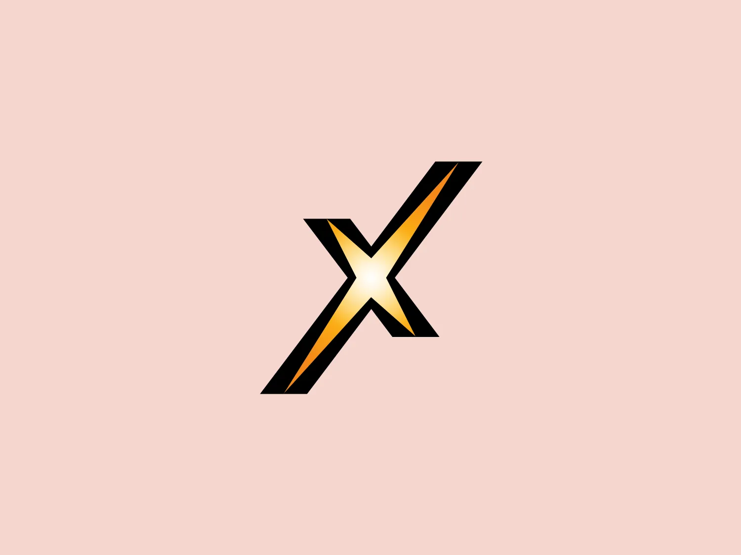 The XTO Energy logo showcases a bold and modern stylized letter "X" composed of four converging parallelogram shapes, creating a dynamic and slightly three-dimensional effect. The deep black color is embellished with a gradient of gold on one side of each shape, adding depth and a luxurious aesthetic. The gold gradient transitions from a bright, nearly metallic hue to a deeper shade, suggesting movement and energy.