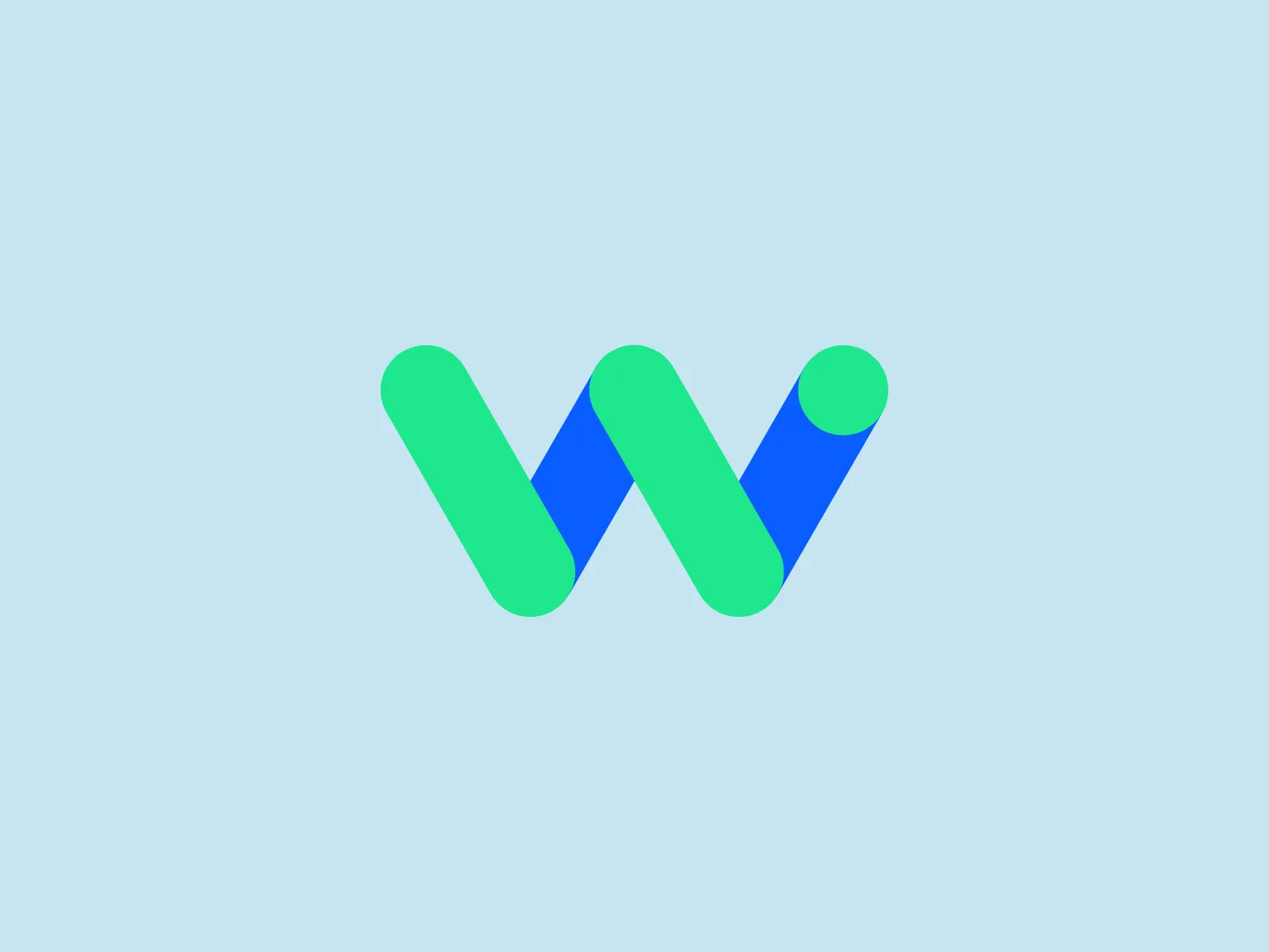 The Waymo logo depicts a stylized letter "W" with a modern and dynamic design. It is composed of three overlapping, geometric shapes that are rounded at the ends, suggesting fluidity and movement. The color palette includes a gradient ranging from a bright teal to a deeper blue-green, creating a sense of depth and vibrancy. The overall design aesthetic is clean, contemporary, and would likely appeal to a tech-savvy or forward-thinking audience. The fluid form and gradient give the Waymo logo a sense of innovation and approachability.