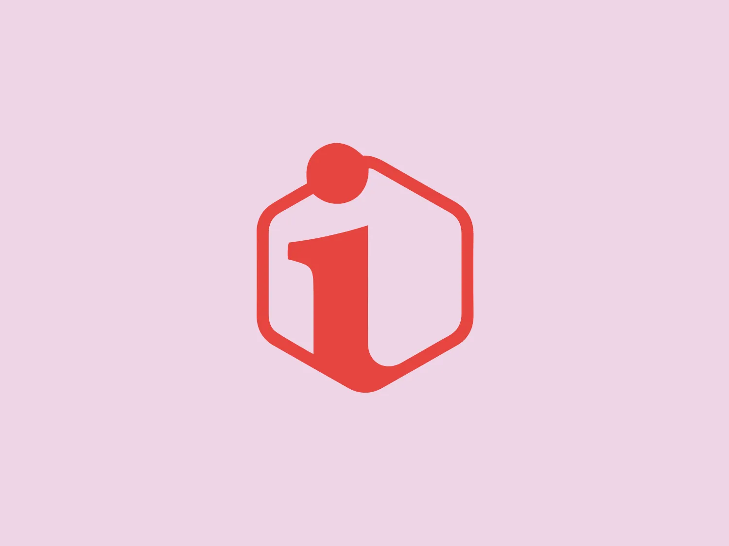 The Isolary logo features a stylized representation of the number "1" within a hexagonal frame, giving the appearance of a shield. The bold and slightly italicized "1" conveys a sense of forward movement and dynamism. Presented in a monochromatic shade of salmon pink, the design exudes a modern and approachable aesthetic. The rounded edges of the hexagon soften the overall look, creating a contrast with the sharp angles of the number "1". To complement the warm tones of the logo, a subtle background color can be used without causing a clash.
