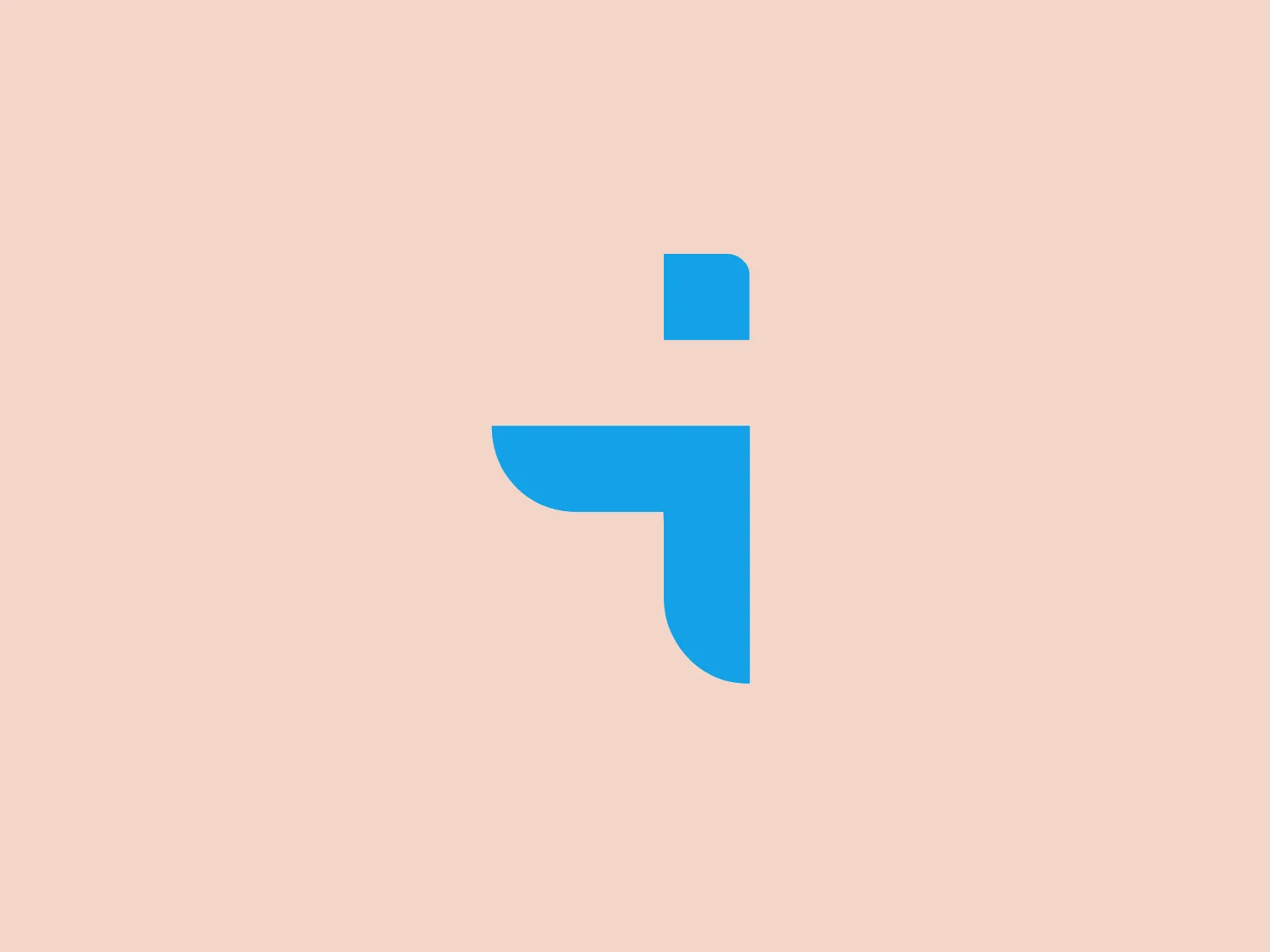 The iŞKUR logo features a modern, simplistic design with a stylized letter comprised of two distinct shapes in vibrant shades of blue. The upper part is a square block, while the lower part extends into a right-angled shape, suggesting movement or directionality.