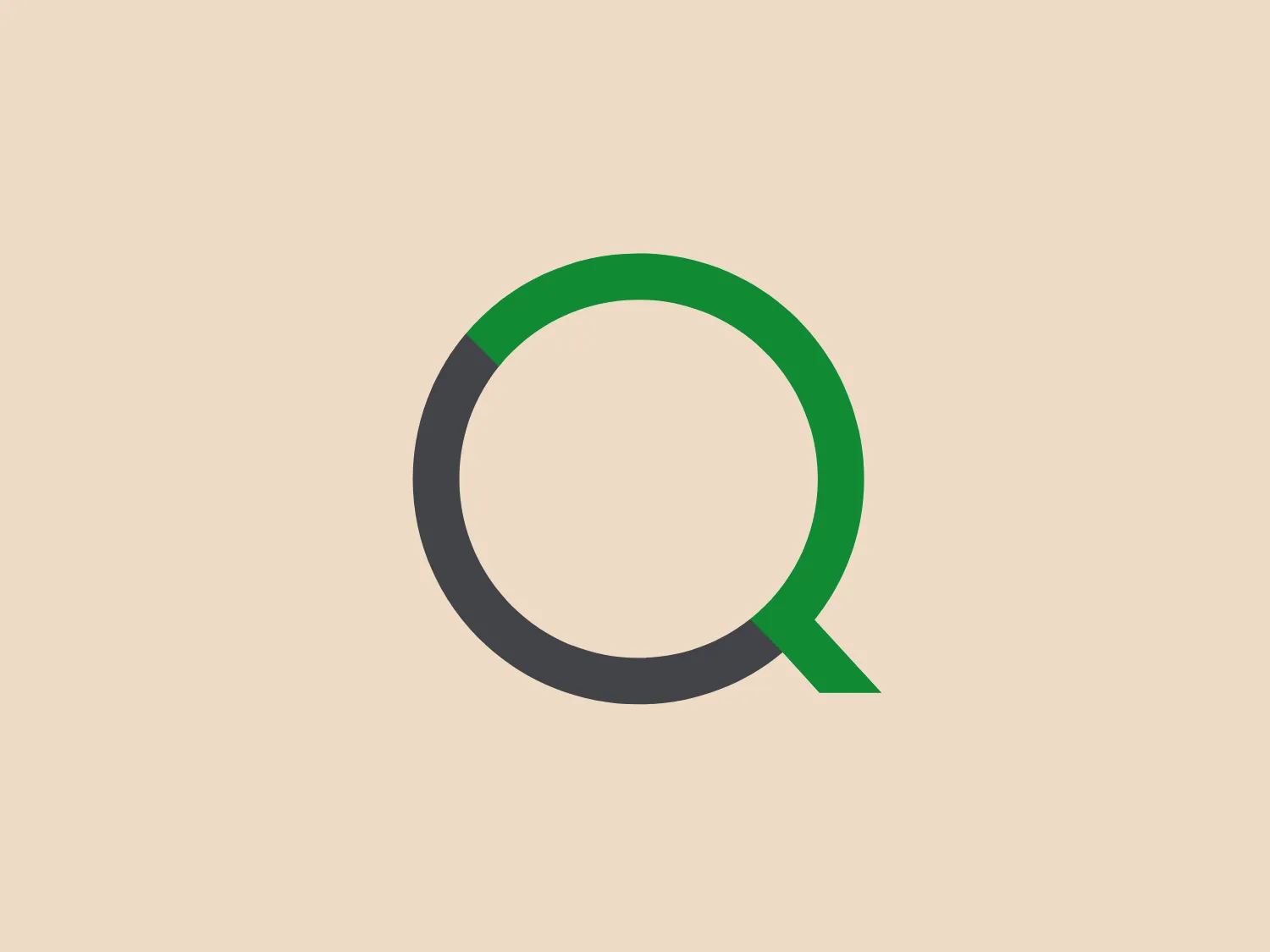 The Qlik logo features a streamlined and contemporary design, consisting of the letter "Q." The bold and continuous line design of the letter gives it a strong and seamless appearance. The color scheme includes contrasting dark green and slate gray shades, while the distinctively angled tail of the "Q" adds a unique touch. The absence of additional embellishments conveys a clean and professional brand identity.