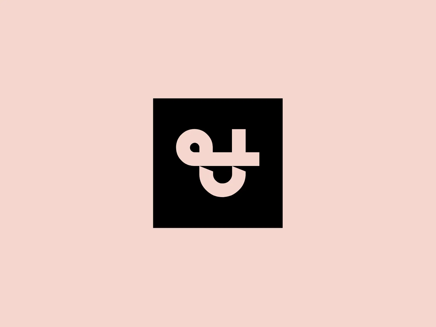 The Unique &amp; Limited logo showcases a sleek interconnected letter design comprising a lowercase "g" and a lowercase "t," set against a solid black square background. The letters are seamlessly combined in an overlapping and flowing manner, creating a modern and minimalist look. The design achieves a bold and clean aesthetic through the use of a simple, high-contrast black and white color palette and a sans-serif font.