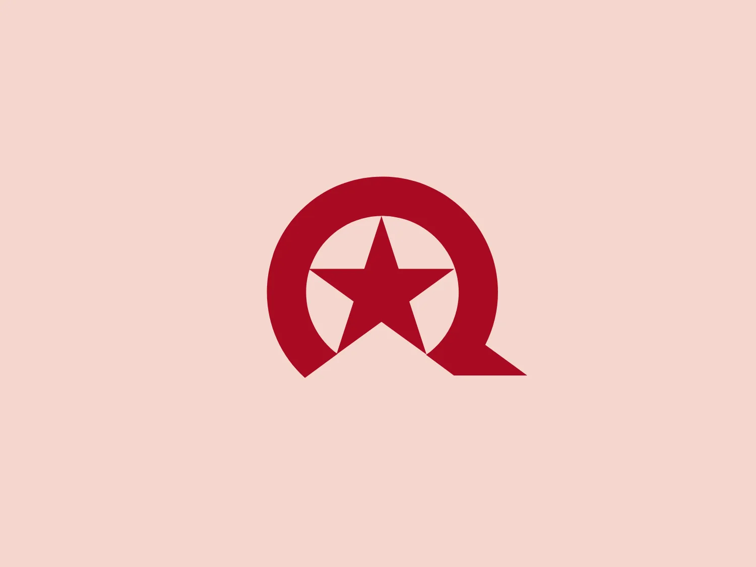 The Mesquite Road Consulting logo features a bold, red star centered within what appears to be a circular shape with an overlaid ribbon or banner design that flows below the star, implying movement and fluidity. The star itself looks to be a standard five-point design, conveying a sense of achievement or quality. There is a distinct cut-out where the ribbon meets the star, creating negative space that adds depth and dimension to the design. The logo has a modern and clean look due to its simple color palette and absence of additional decorative elements. The geometry of the logo is sharp and precise, suggesting a focus on excellence or a forward-thinking approach.