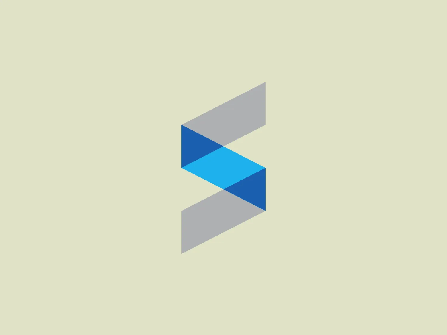 The Silverpop logo features a stylized 'S' shape comprised of three-dimensional geometric elements, with the central piece in a vivid blue (#007BFF) and the two flanking elements rendered in shades of gray. The aesthetics of the logo include a modern and minimalistic design, with an illusion of depth created by the overlapping of the geometric shapes and shadows. This design could represent connectivity, movement, or a dynamic process. A complementing background that would enhance the coolness of the blue while adding warmth could be #ECE4CF.