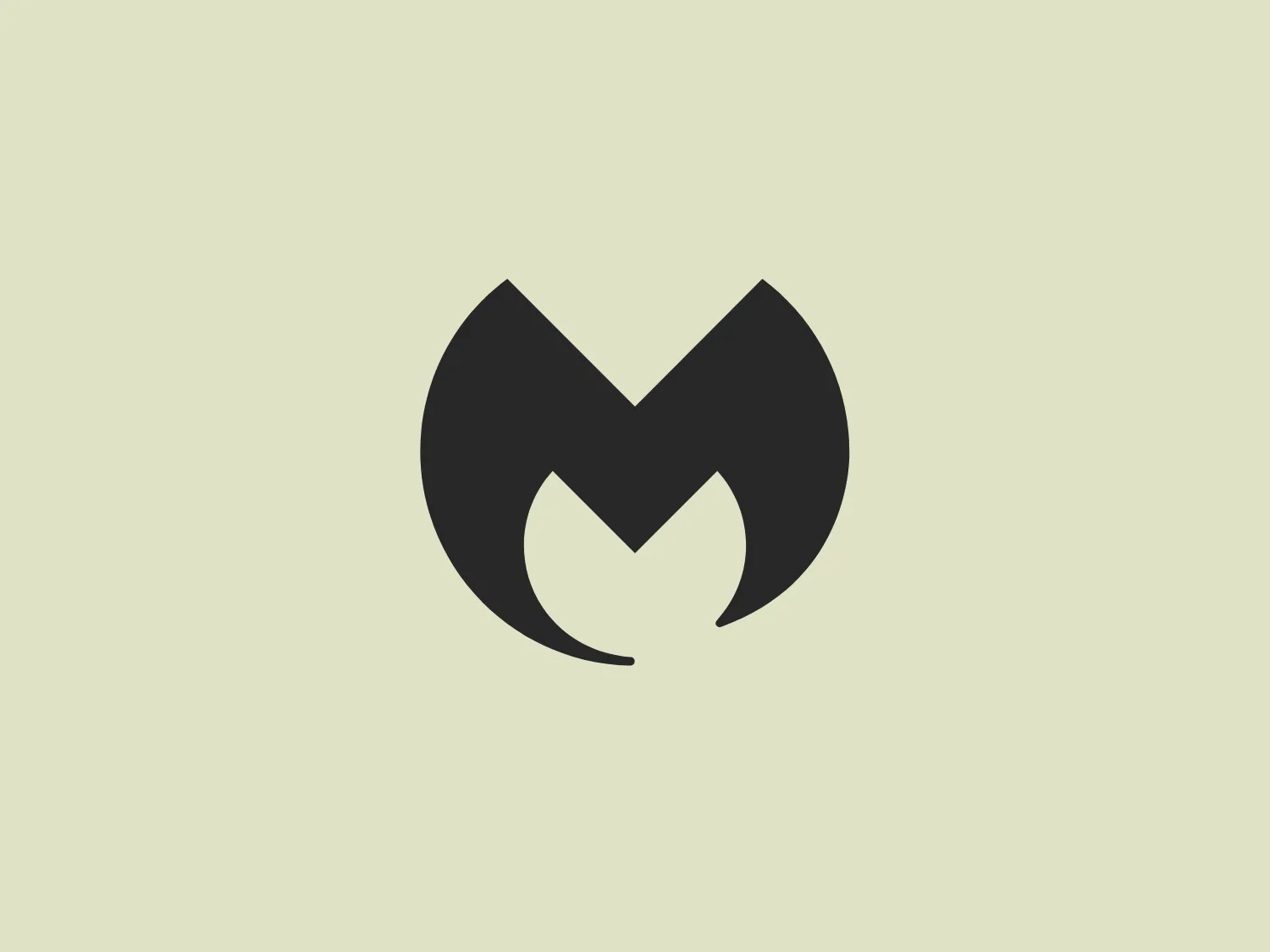 The Malwarebytes logo features a stylized blue letter, with a modern and tech-oriented design. It employs a solid, vibrant shade of blue and is composed of two symmetrical halves with curved notches removed to form a unique abstract shape that resembles an "M." The use of negative space creates an inviting and dynamic look. The simplicity of the design adds to its versatility and brand-recognition potential.