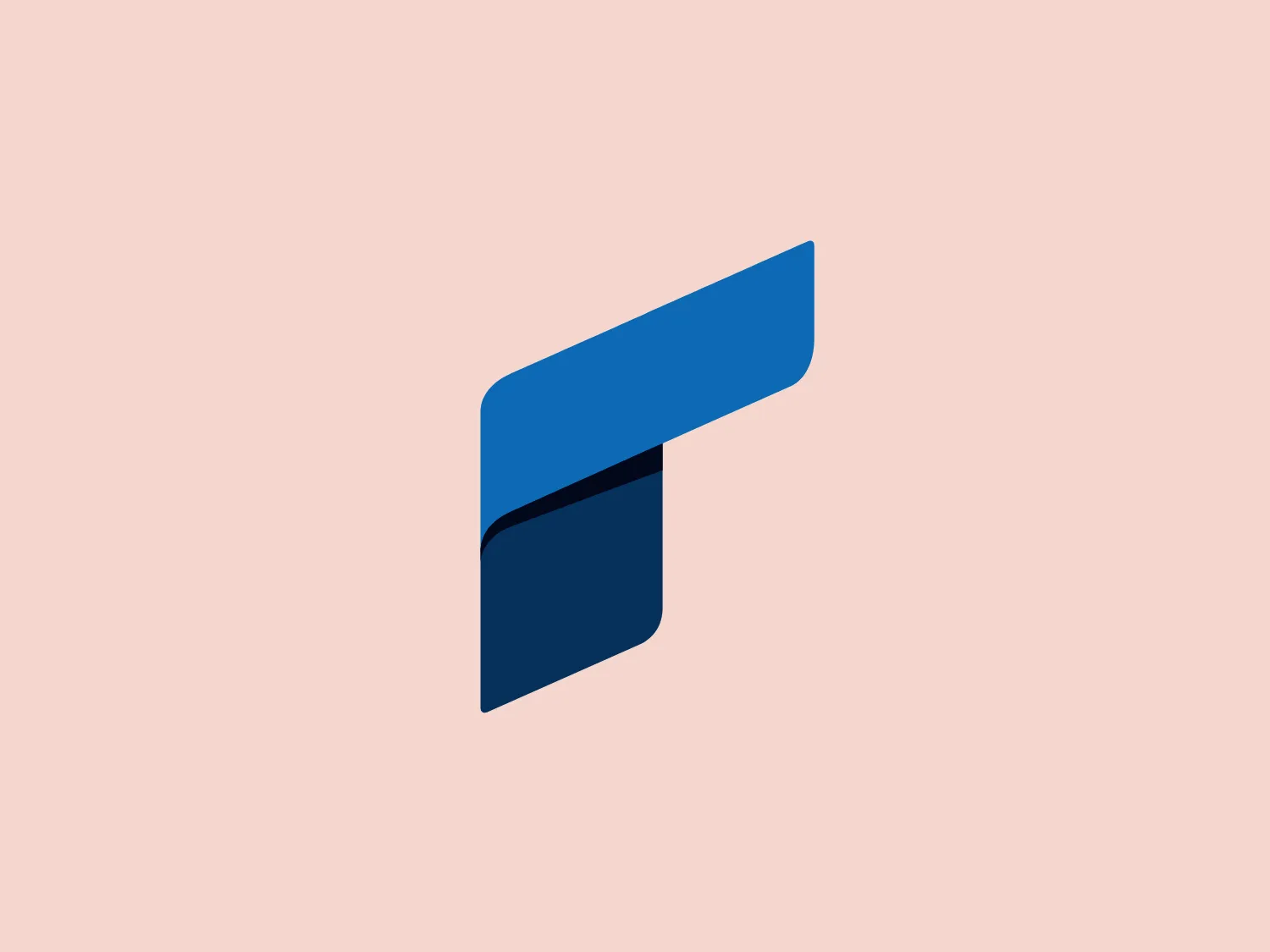 The Rheinmetall logo is a stylized abstract mark composed of two overlapping shapes. The foremost shape is a kind of elongated hexagon with a rightward slant, while the shape behind it mirrors this form in a shorter version. The colors are gradient shades of blue, with the top part of the elongated hexagon starting in a bright, almost royal blue that fades into a darker navy blue. The design aesthetic is modern and clean, with the use of gradients giving a sense of depth and dimensionality. The overall feel is professional and sleek, indicating it could be the logo of a tech company or a corporate brand.