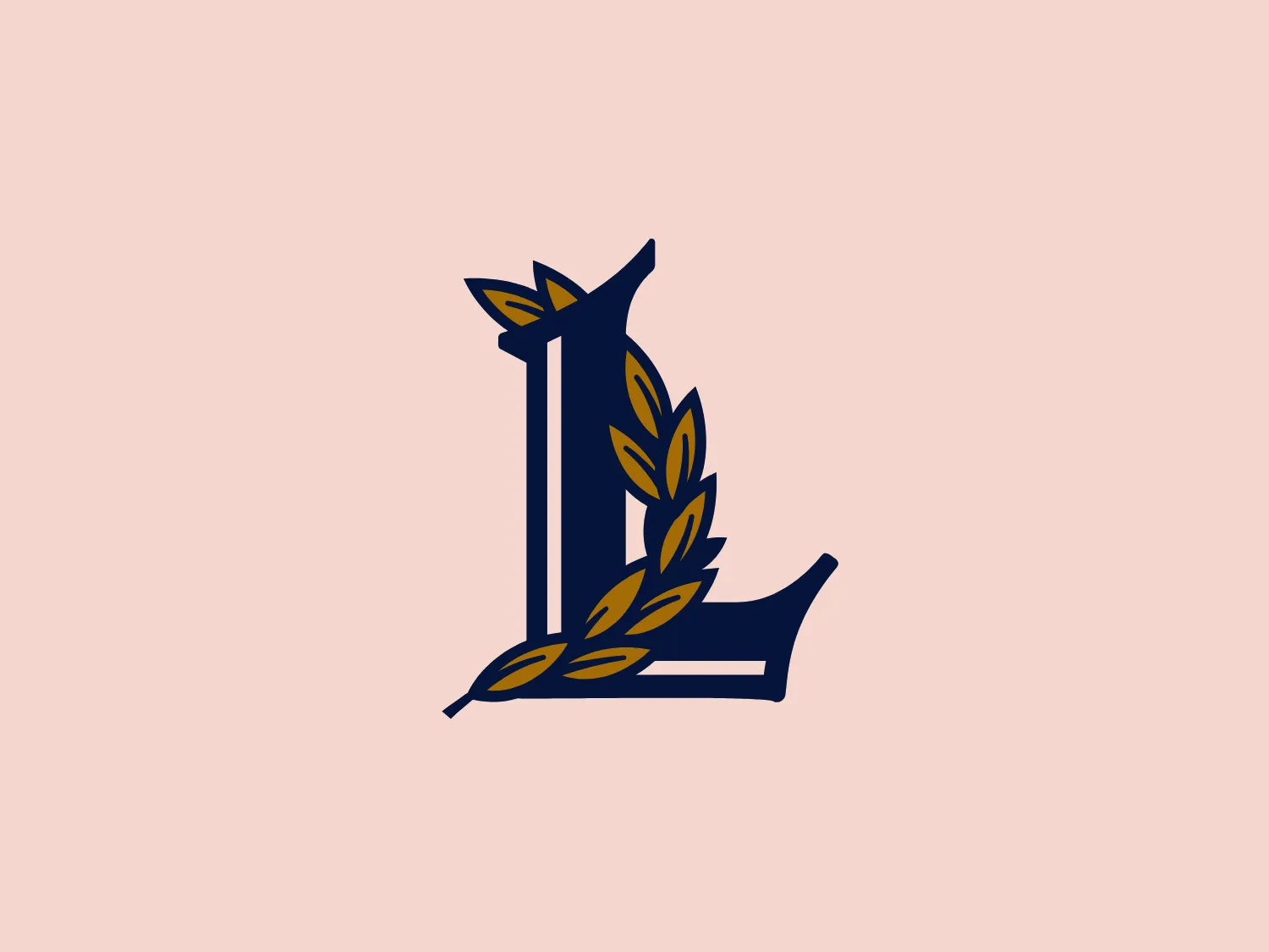 The Lorenz Corp. logo showcases a stylized letter "L," designed with dark navy blue lines and edges, creating a bold and pronounced appearance. Intertwined with the "L" is a golden yellow laurel wreath, adding a touch of prestige and victory symbolism. The overall design aesthetic is clean, professional, and evokes a sense of tradition and excellence. The interplay of navy blue and golden yellow creates a strong contrast that is both eye-catching and elegant.